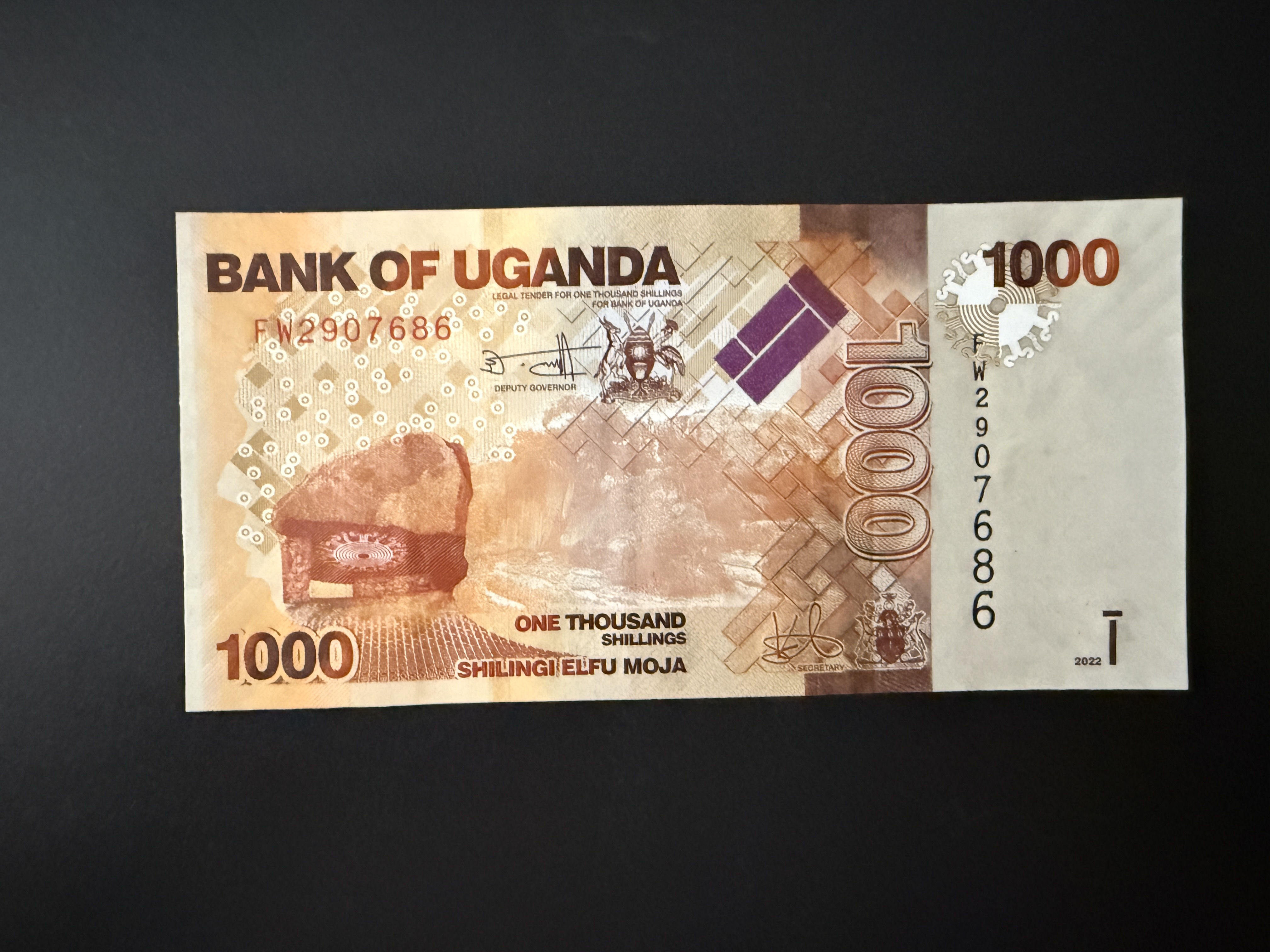 UGANDA 1000 Shillings 2022 (2010-2024) (P.49) UNC