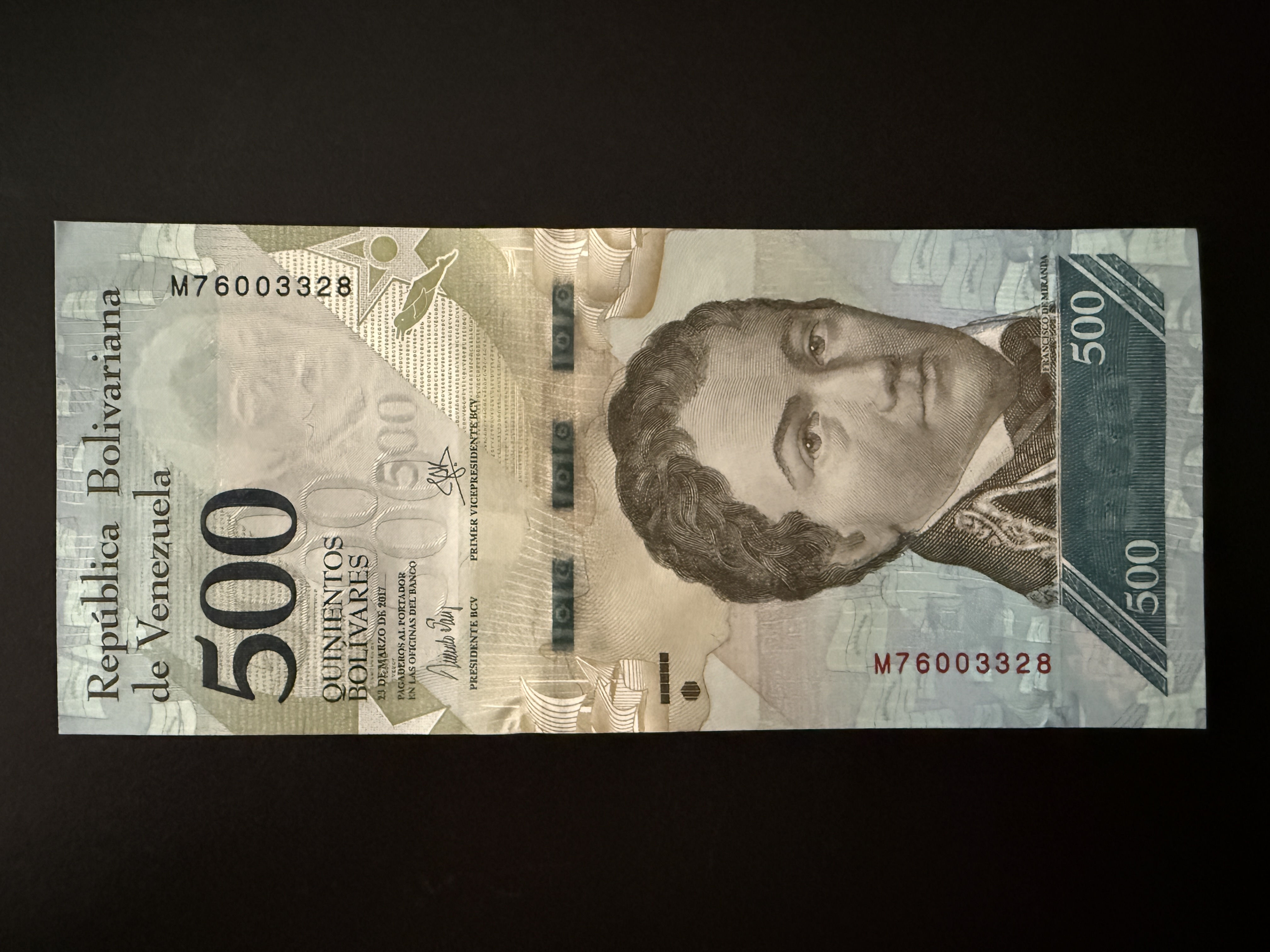 VENEZUELA 500 Bolivares 23.3.2017 (P.94) UNC