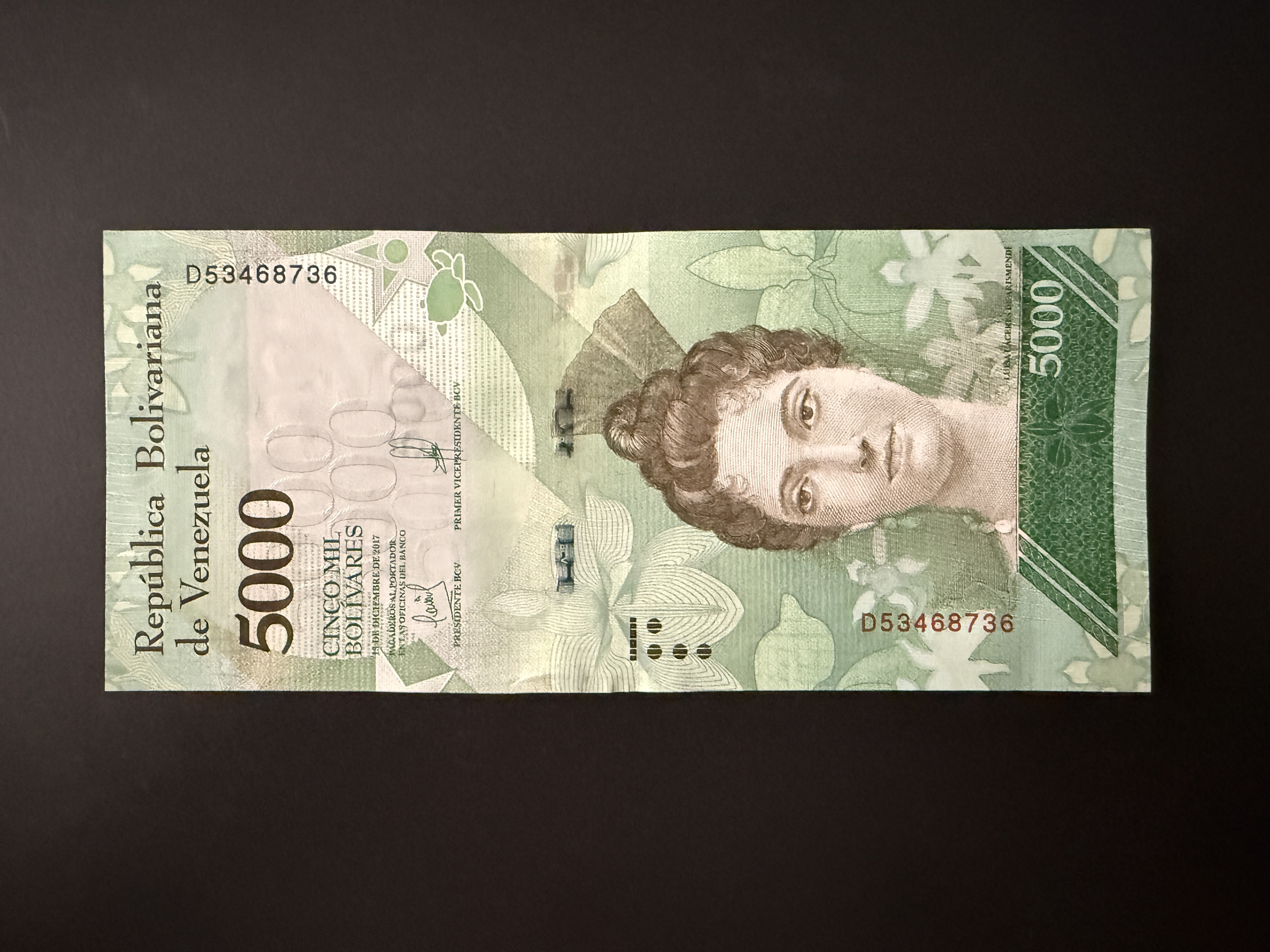 VENEZUELA 5000 Bolivares 13.12.2017 (P.97) UNC