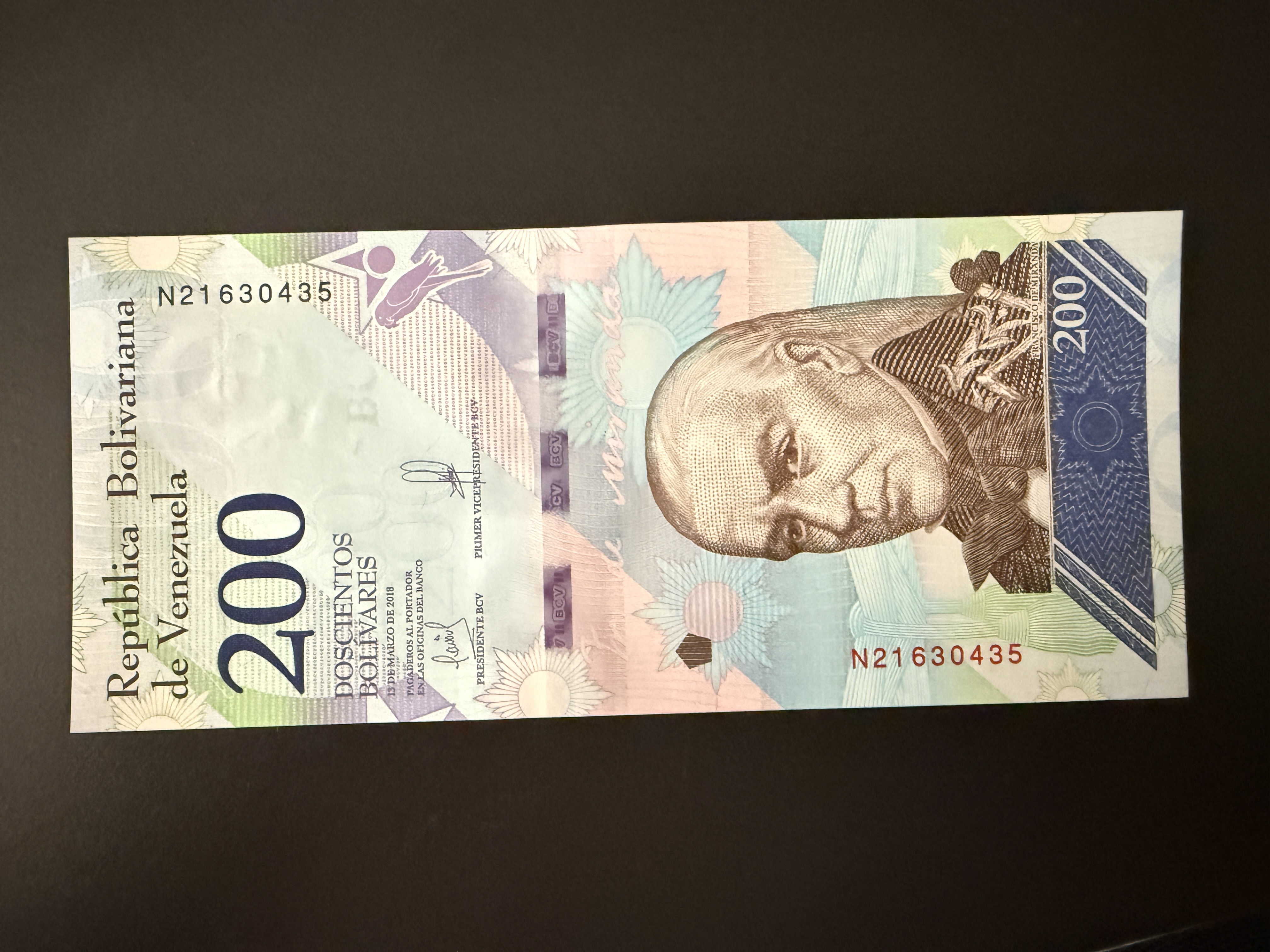 VENEZUELA 200 Bolivares 13.3.2018 (2019) (P.107) UNC