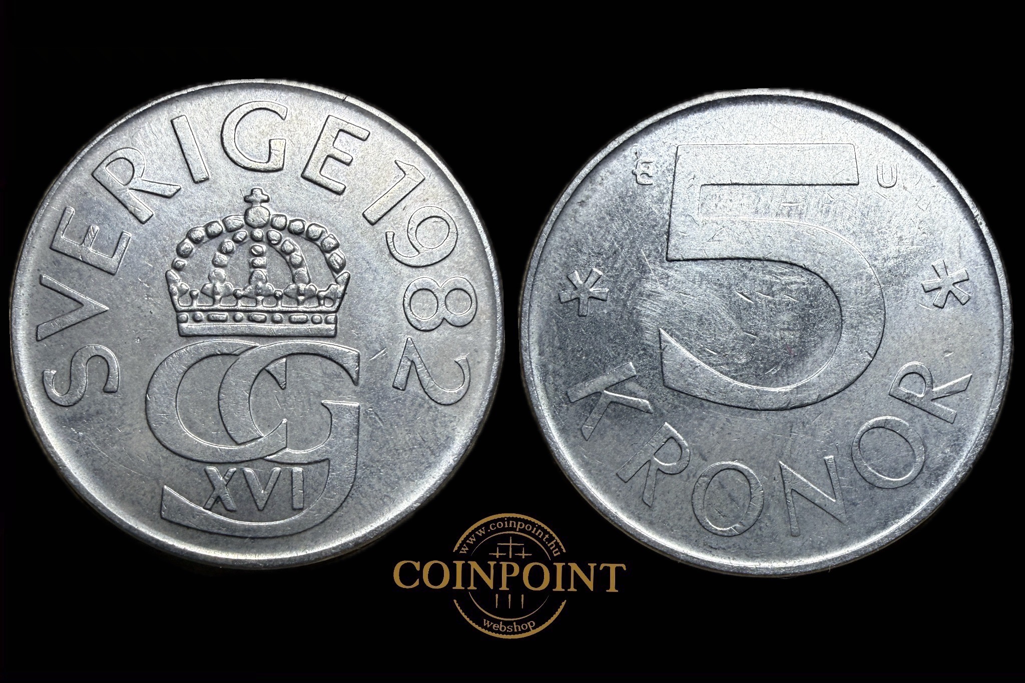 Svédország 5 Kronor 1982