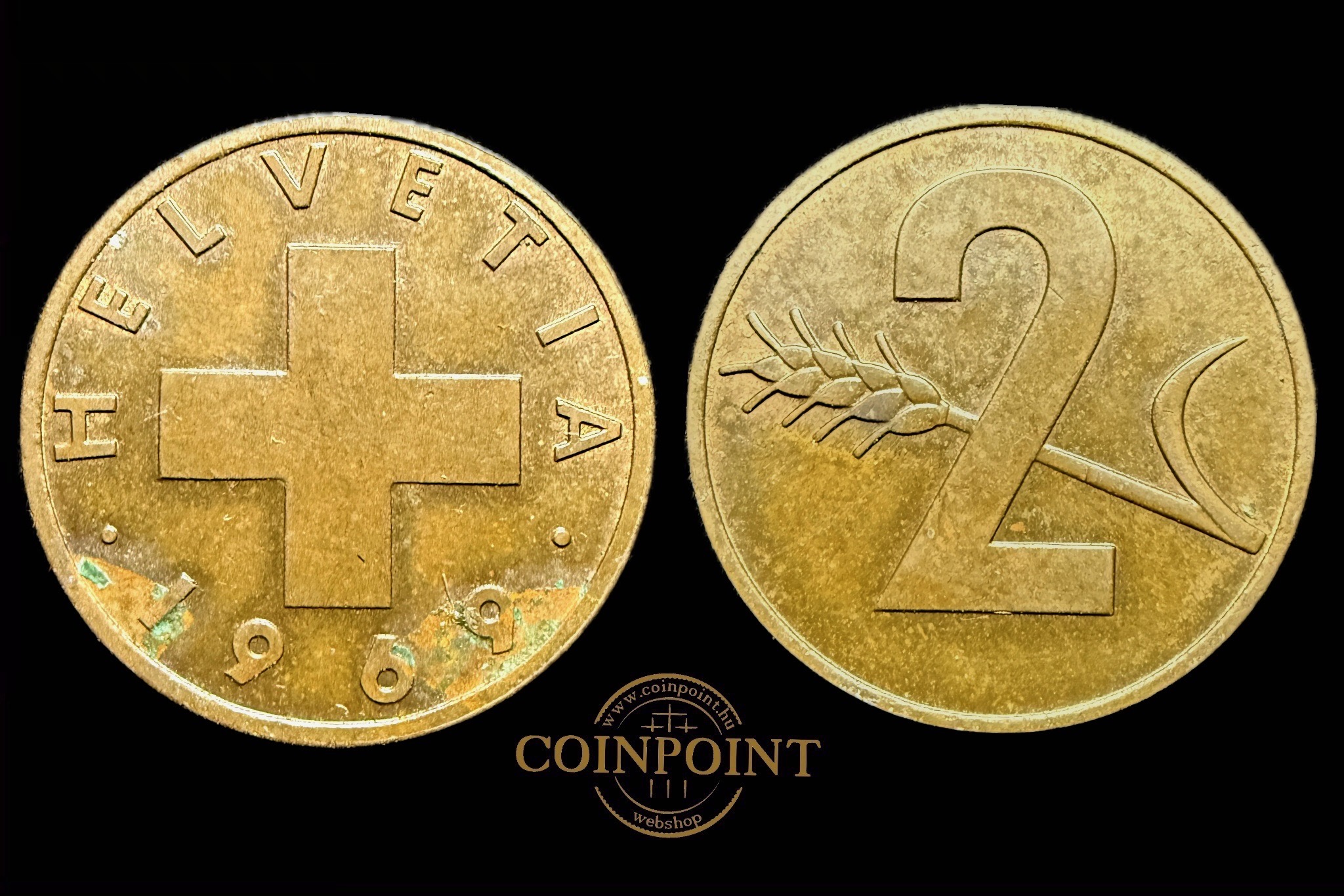 Svájc 2 Rappen 1969