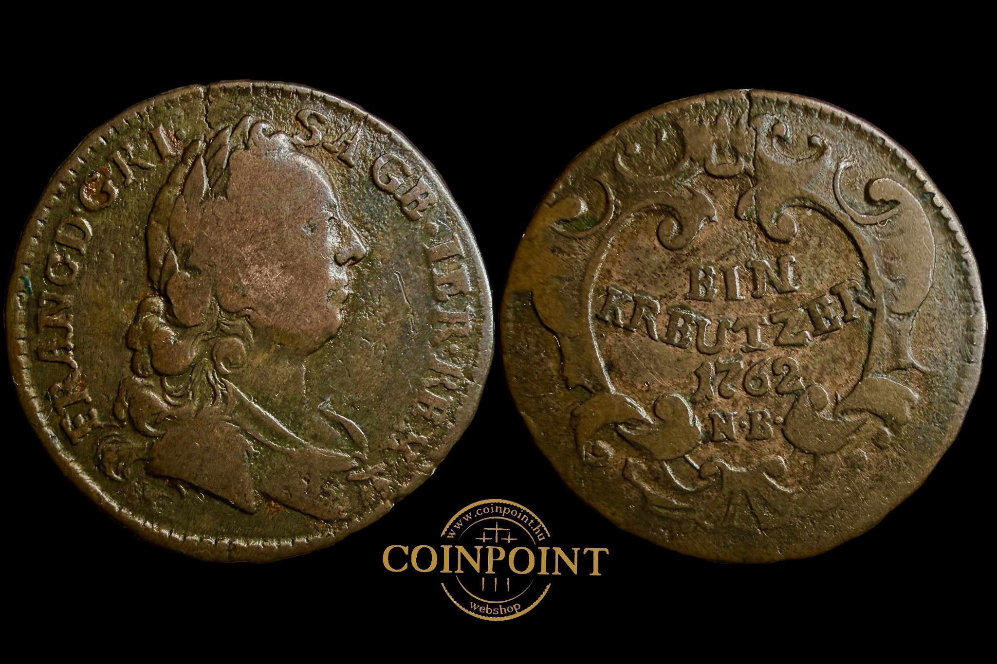 Lotharingiai Ferenc 1 krajcár (1762) N-B 