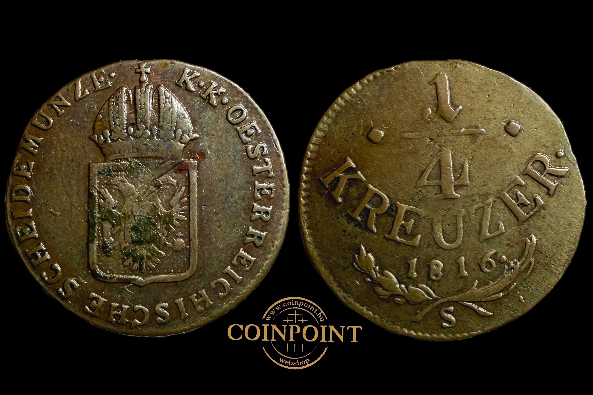 Ferenc 1/4 krajcár (1816)S Adamo C12