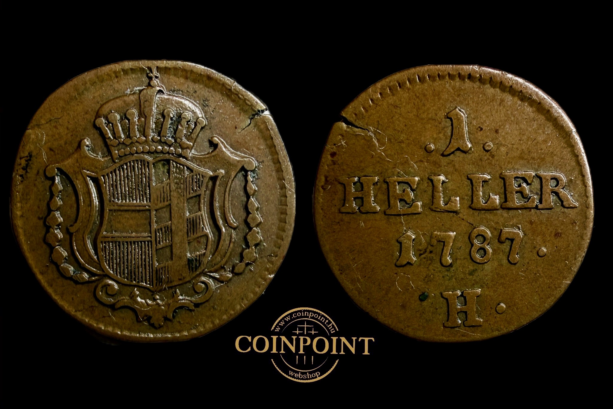 II.József 1 Heller 1787H