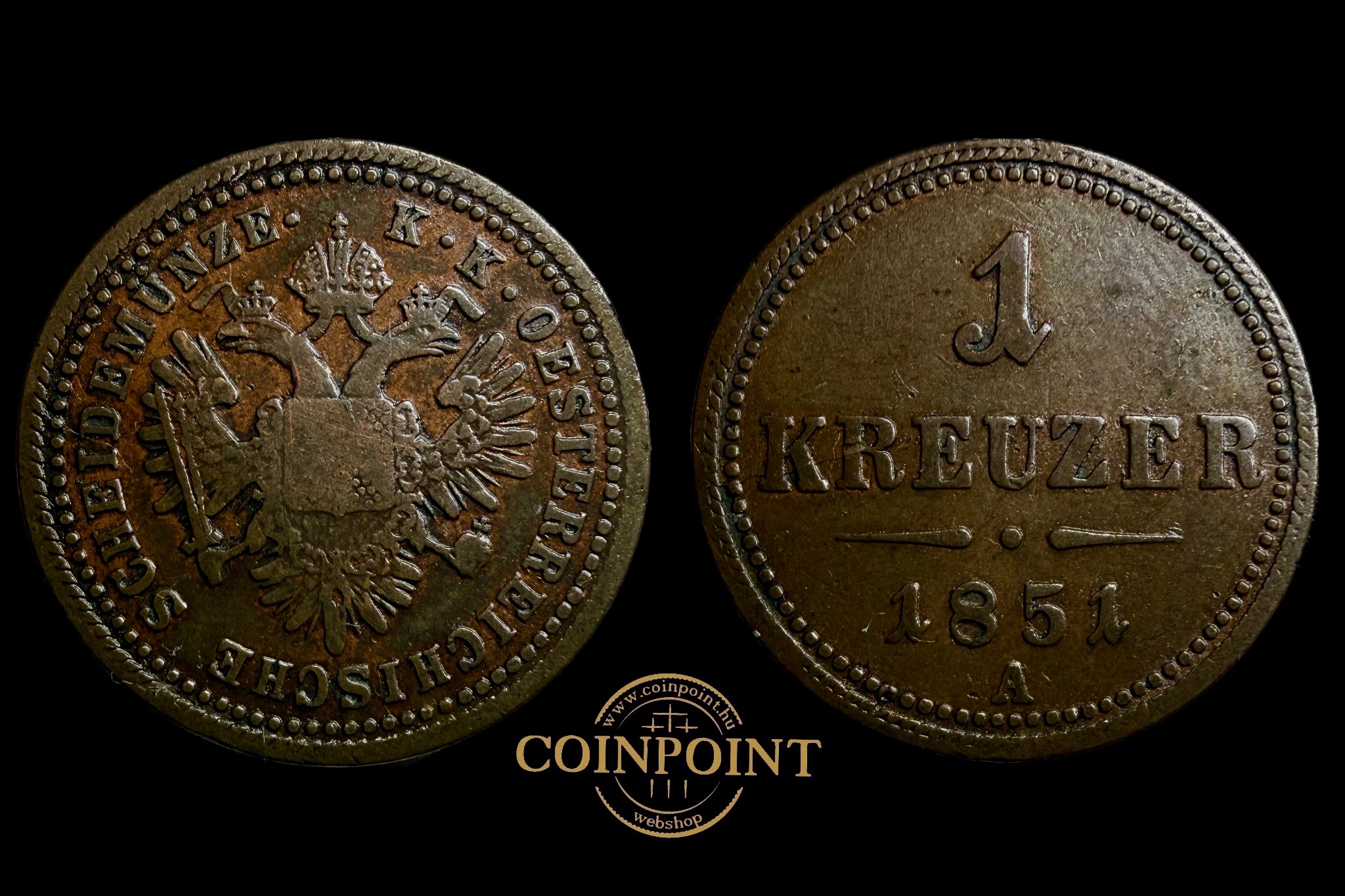 Ferenc József 1 Krajcár 1851 A ÉH-1448