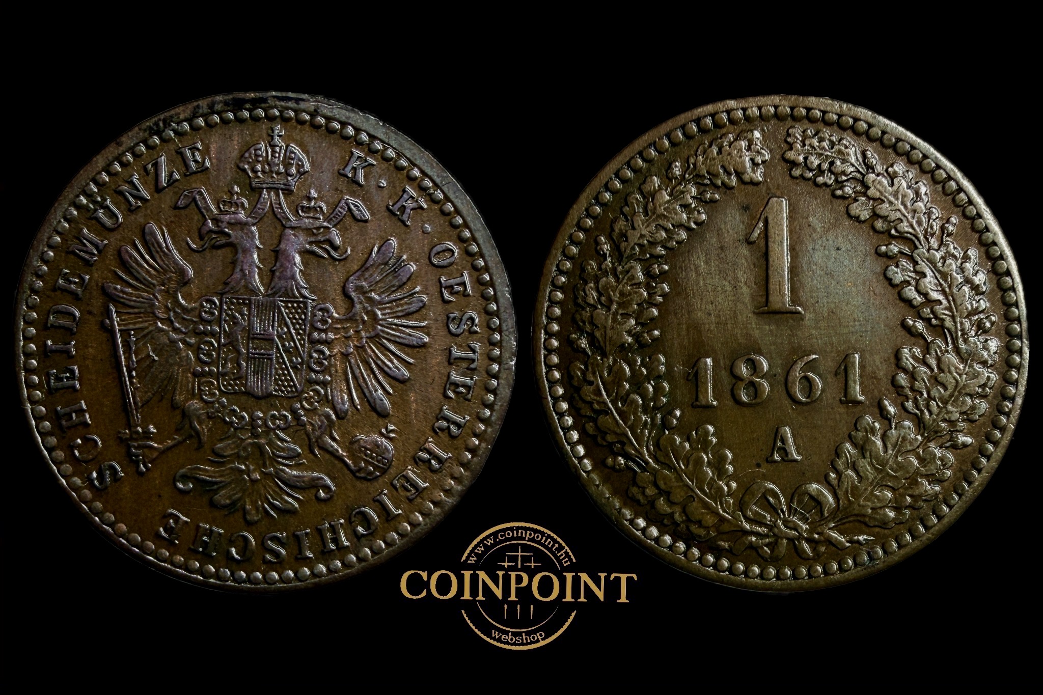 Ferenc József 1 Krajcár 1861 A 