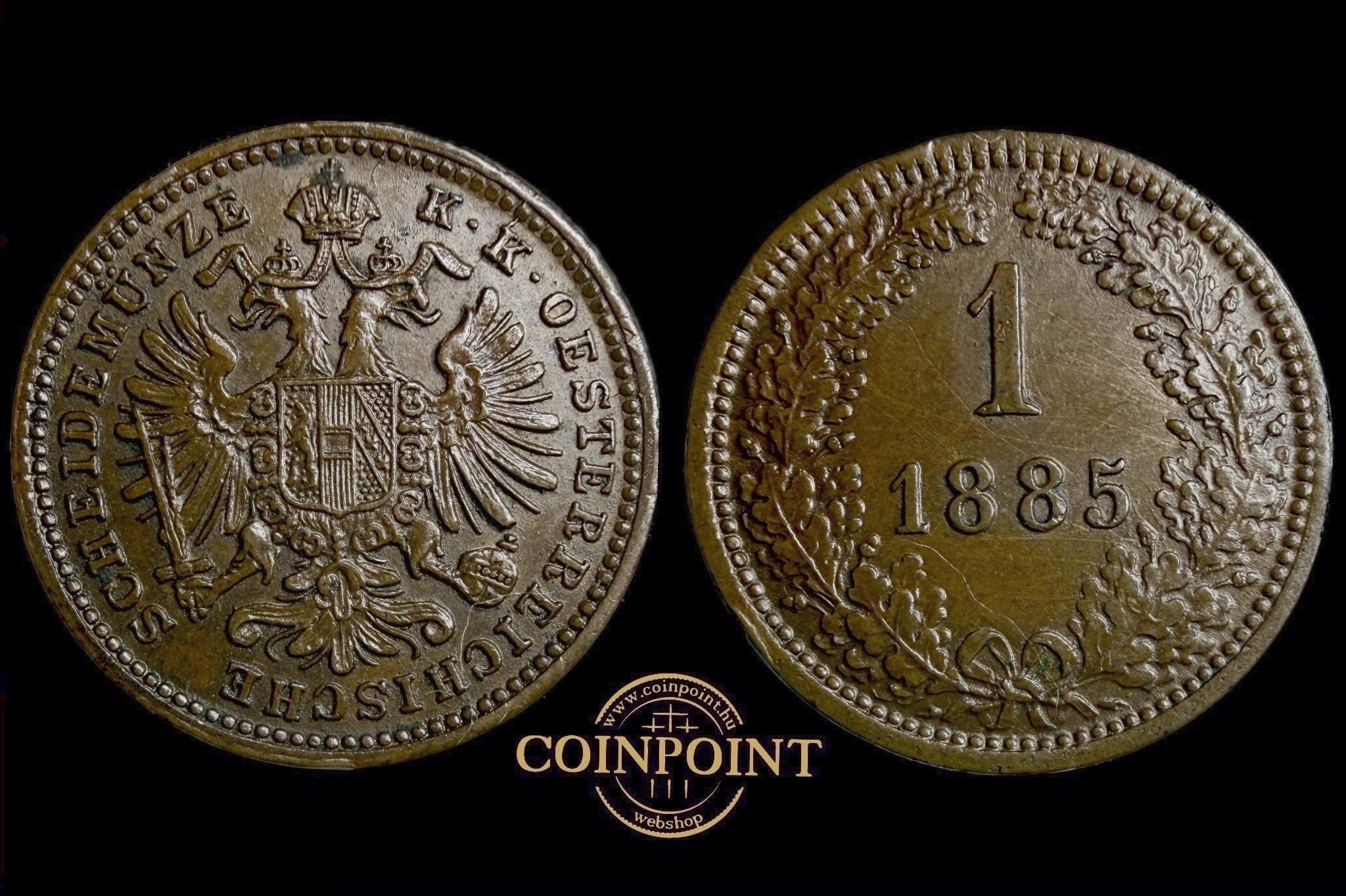 Ferenc József 1 Krajcár 1885 