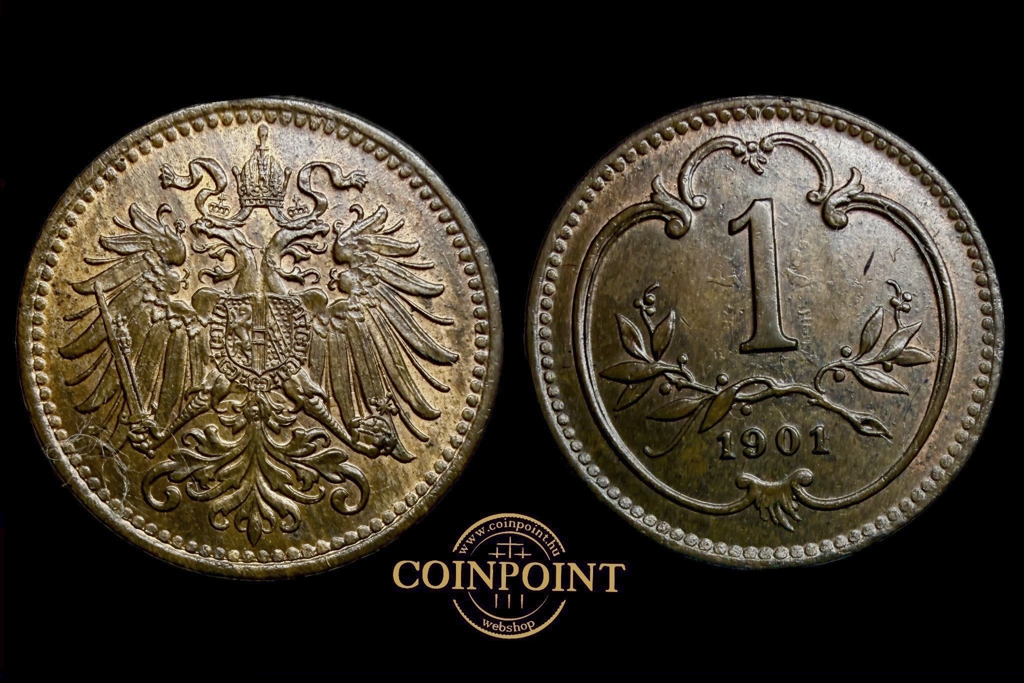 Ferenc József 1 Heller 1901 