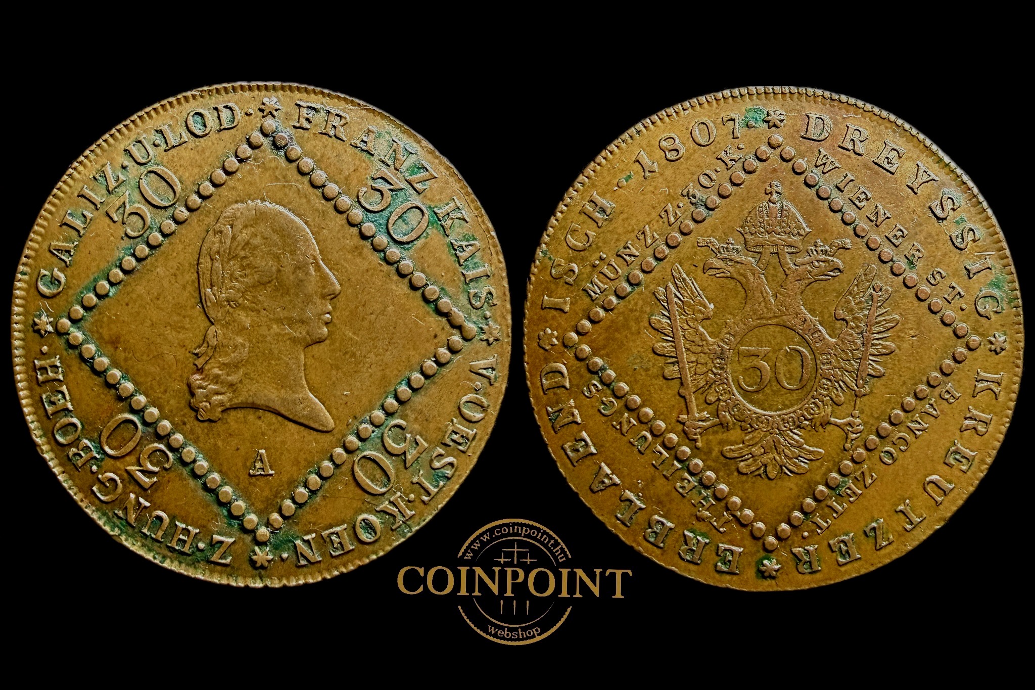 Ferenc 30 Krajcár (1807)A Bécs