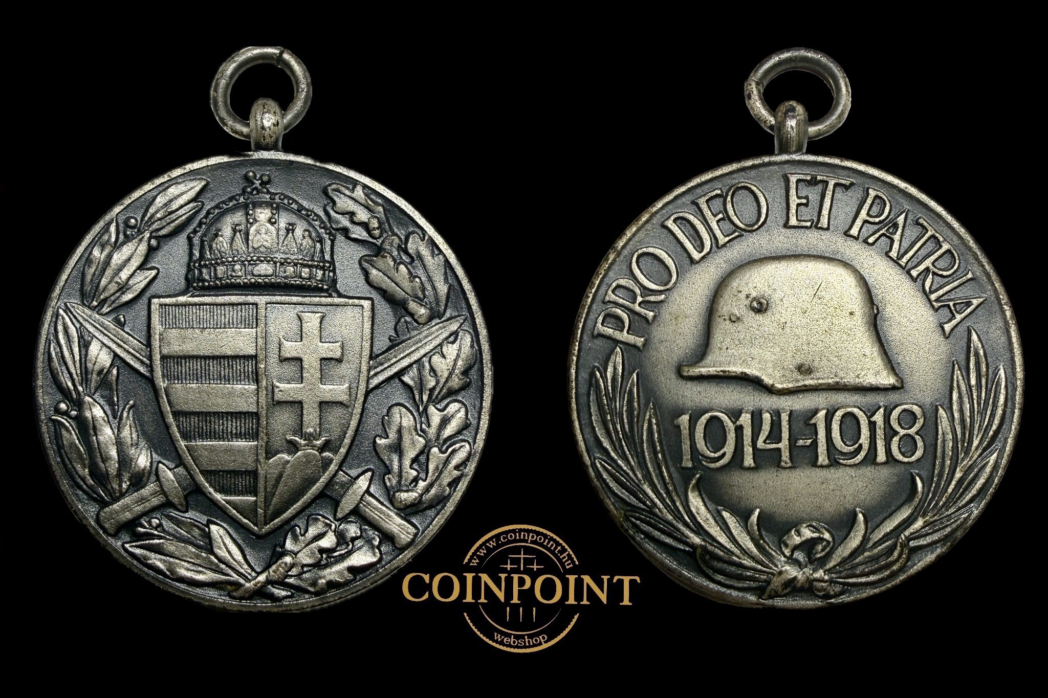 Magyar Háborús Emlékérem 1914-1918 szalag nélkül