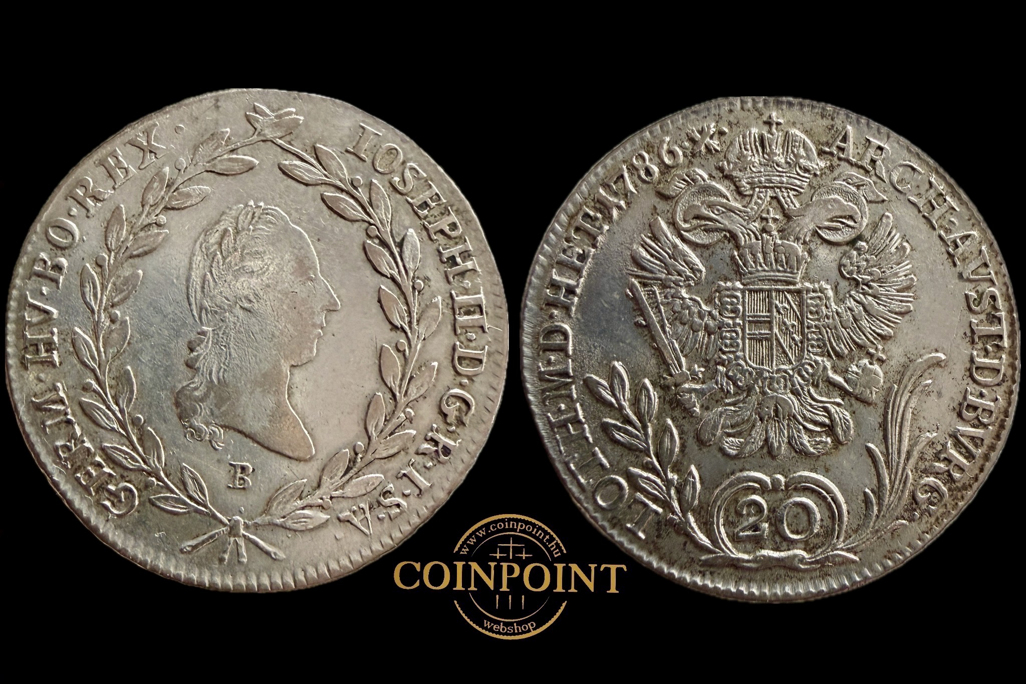 II.József 20 Krajcár 1786 B