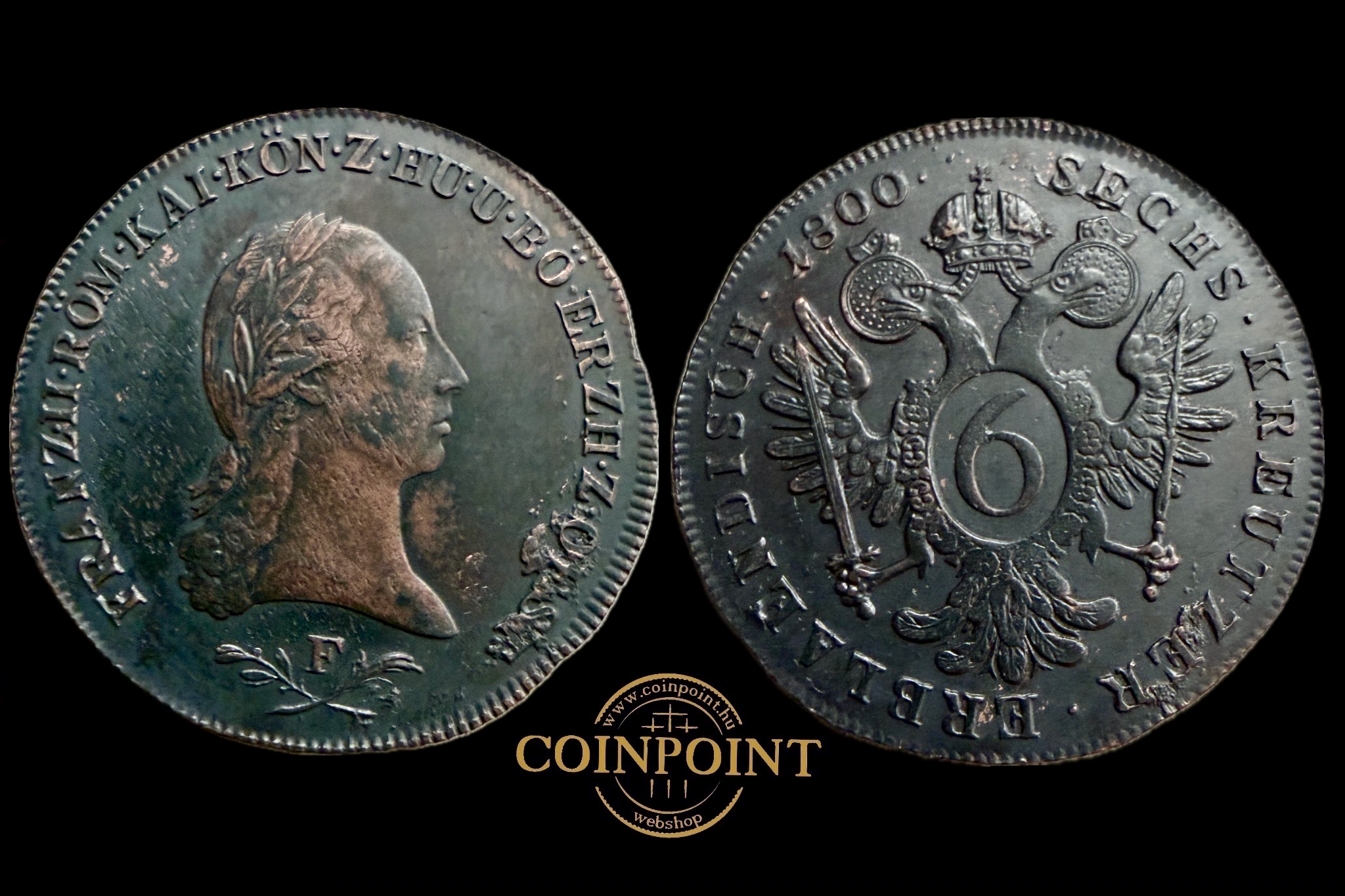 Ferenc 6 krajcár (1800 F) Herinek 1030