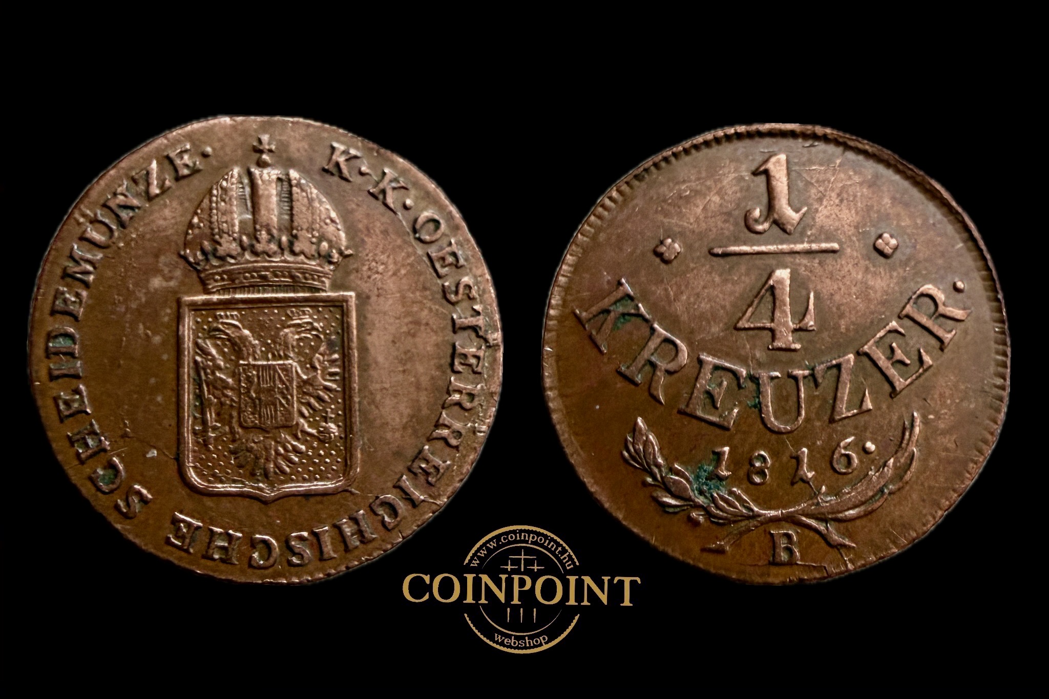 Ferenc 1/4 krajcár (1816)B Adamo C12