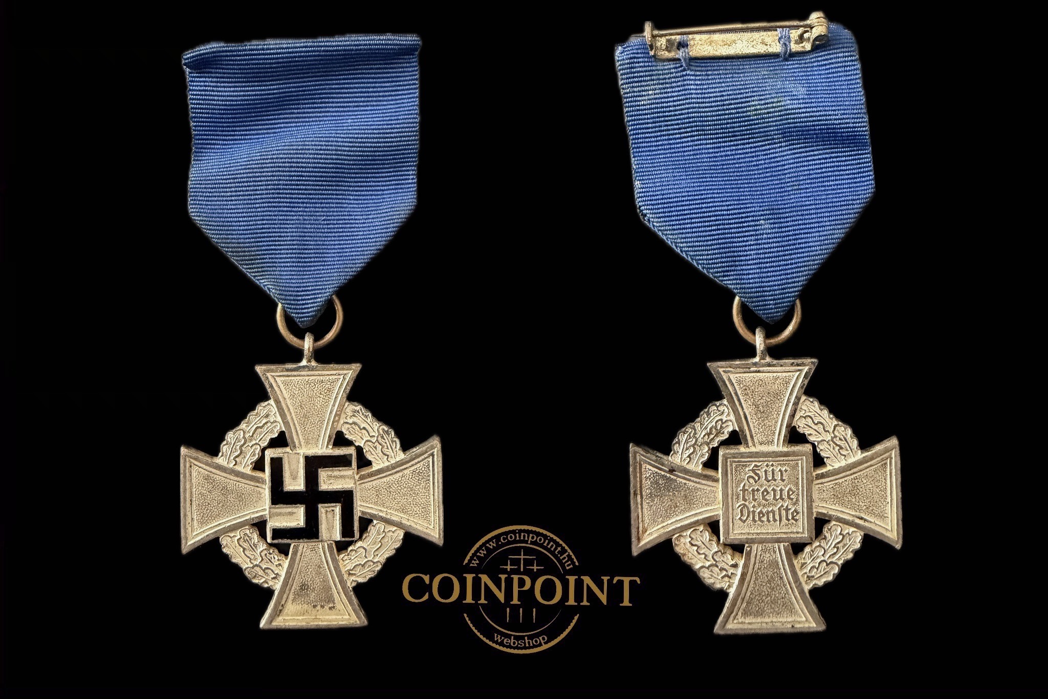 v5 éves szolgálatért adományozott hűségszolgálati díszjelvény 2. fokozat szalagon OEK 3524 