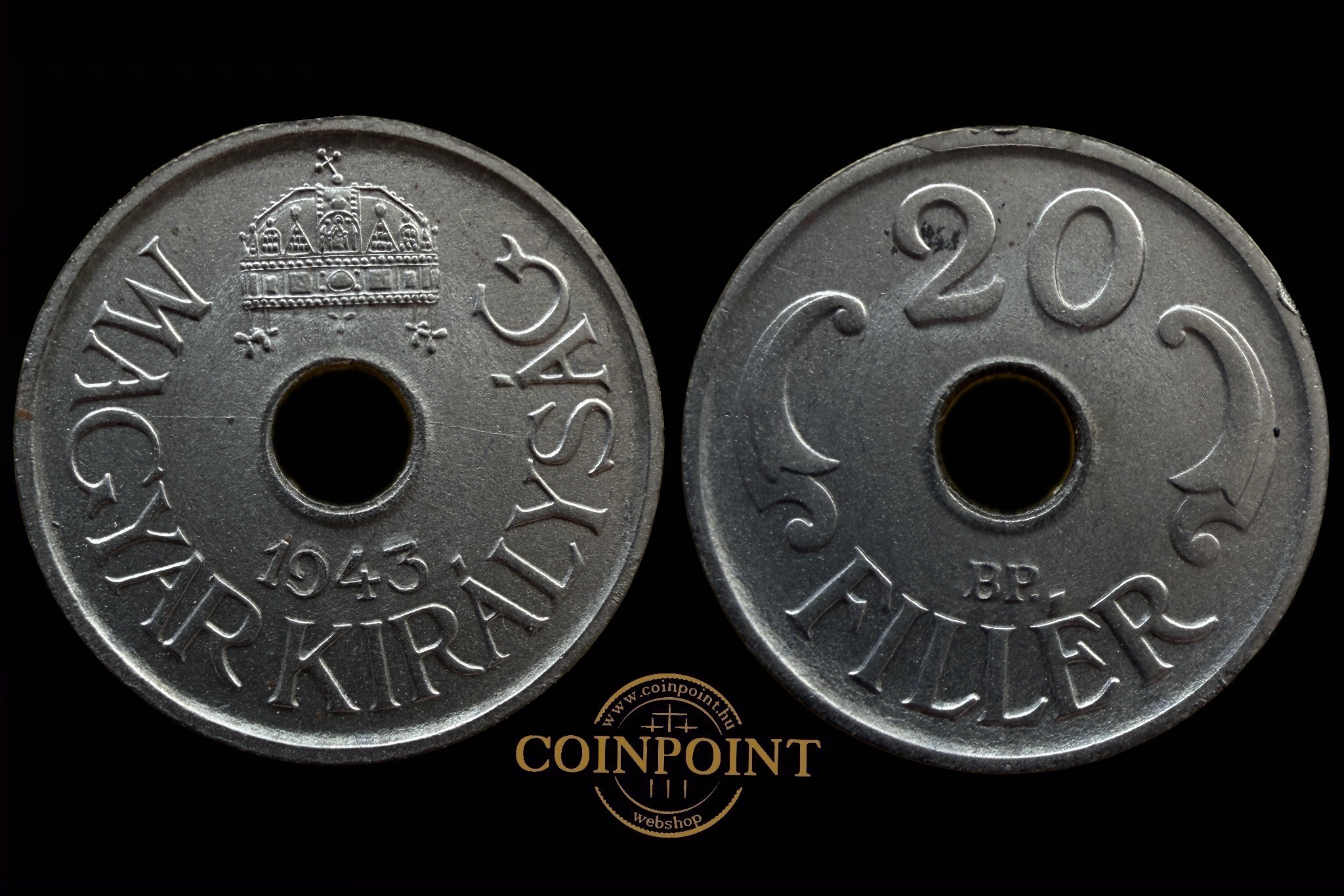 Magyar Királyság 1943 20 Fillér UNC