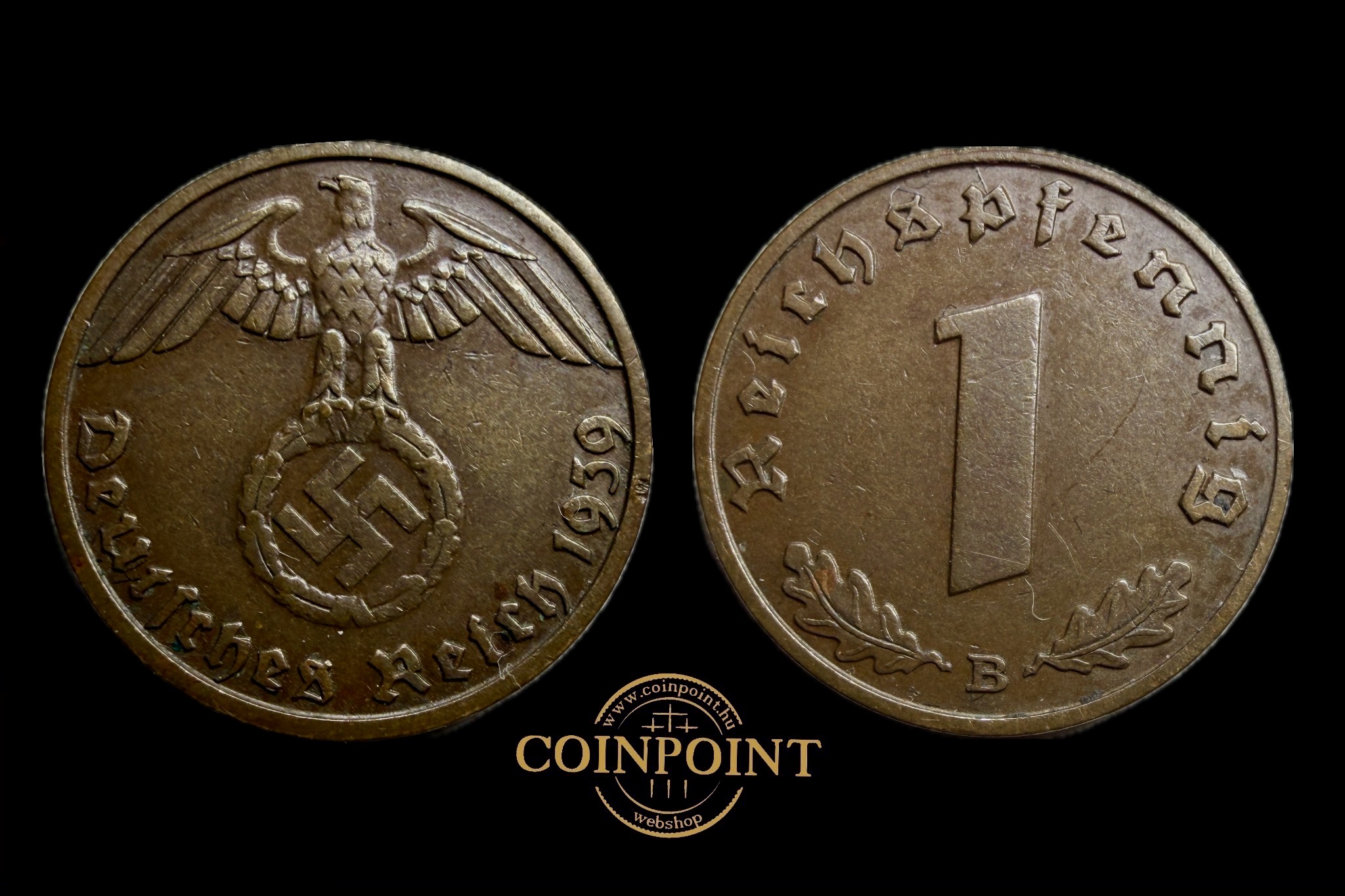Németország 1 Reichpfennig 1939