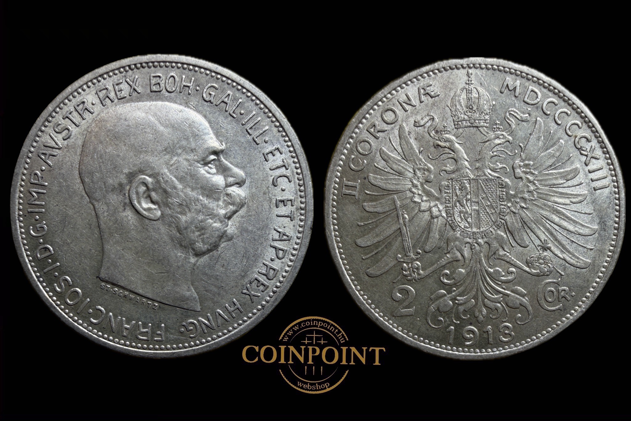 Ferenc József 2 Corona 1913