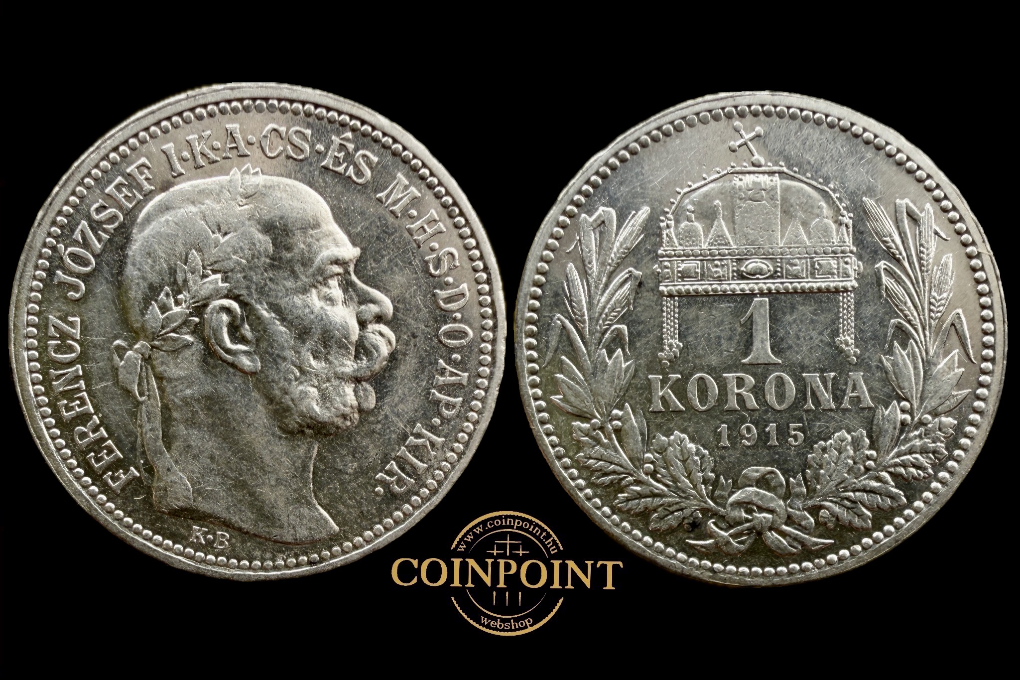 Ferenc József 1 Korona 1915 Adamo K5