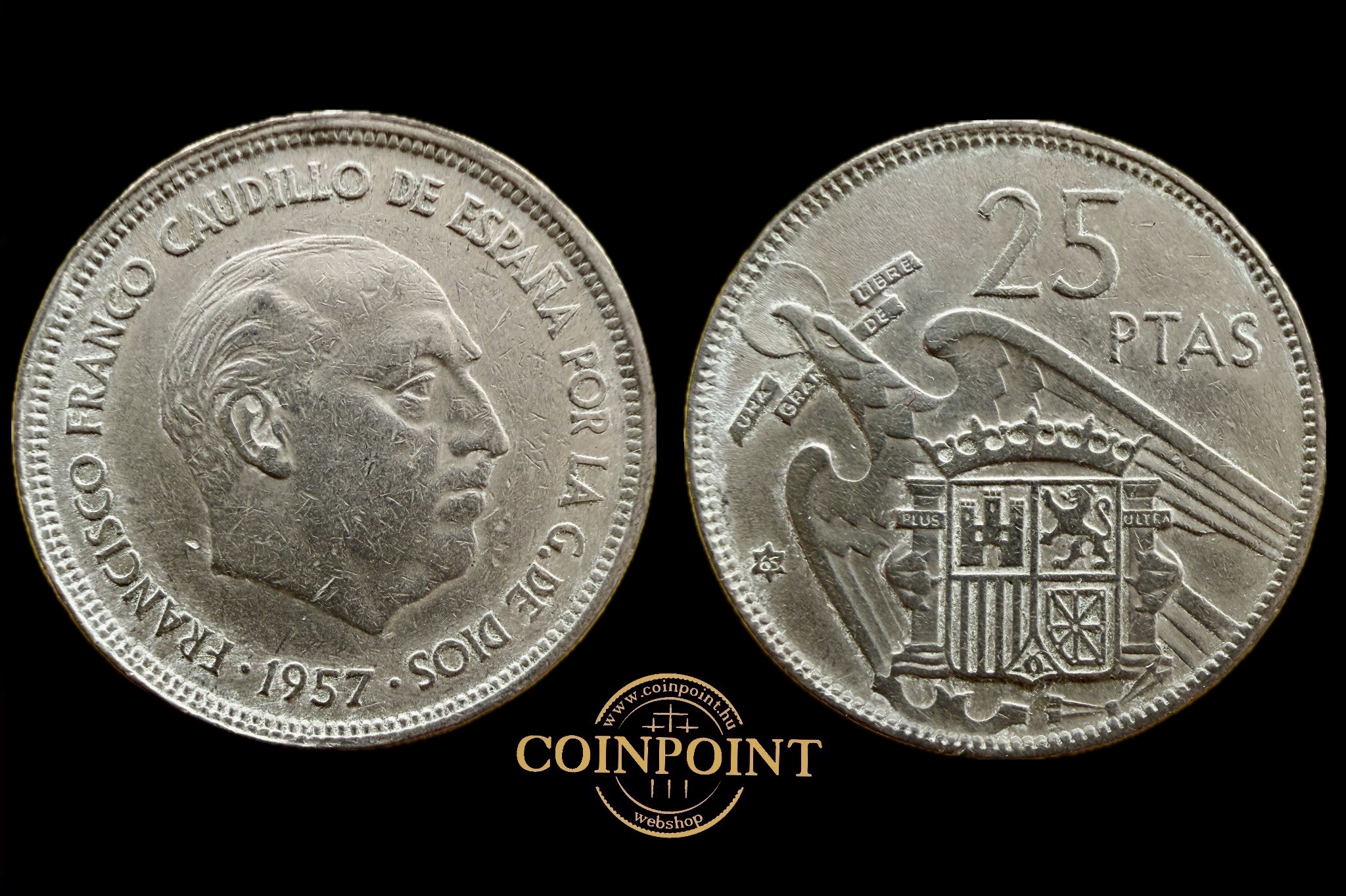 Spanyolország 25 Peseta (1957)