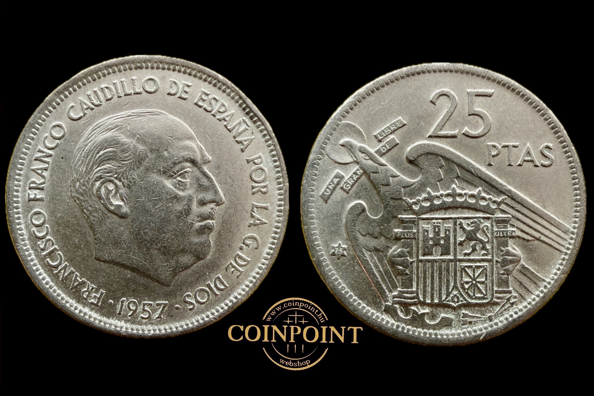Spanyolország 25 Peseta (1957)
