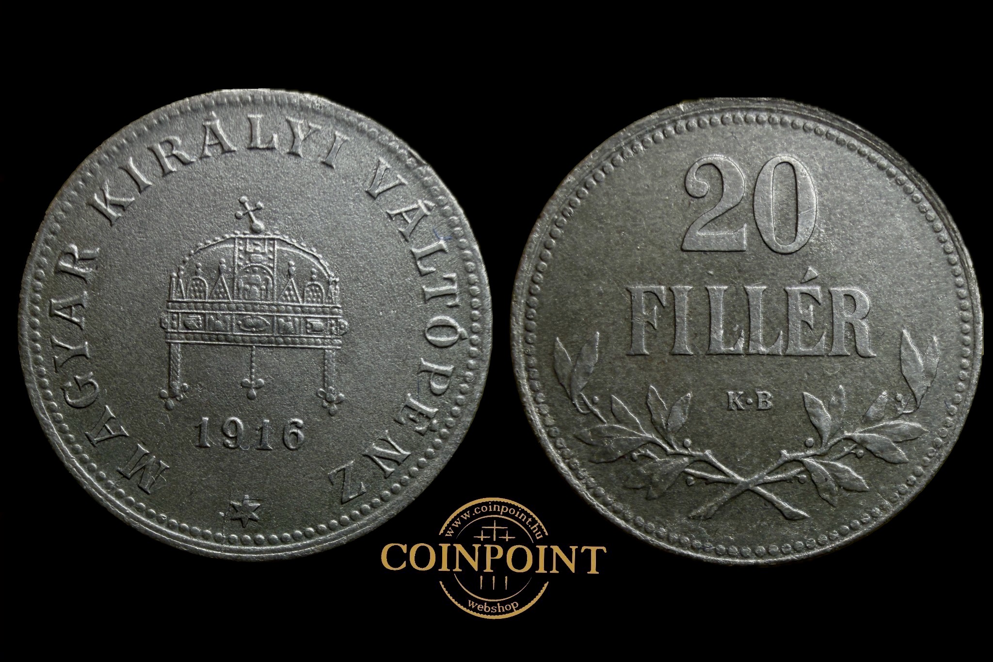 20 fillér (1916) Adamo K4.1 UNC