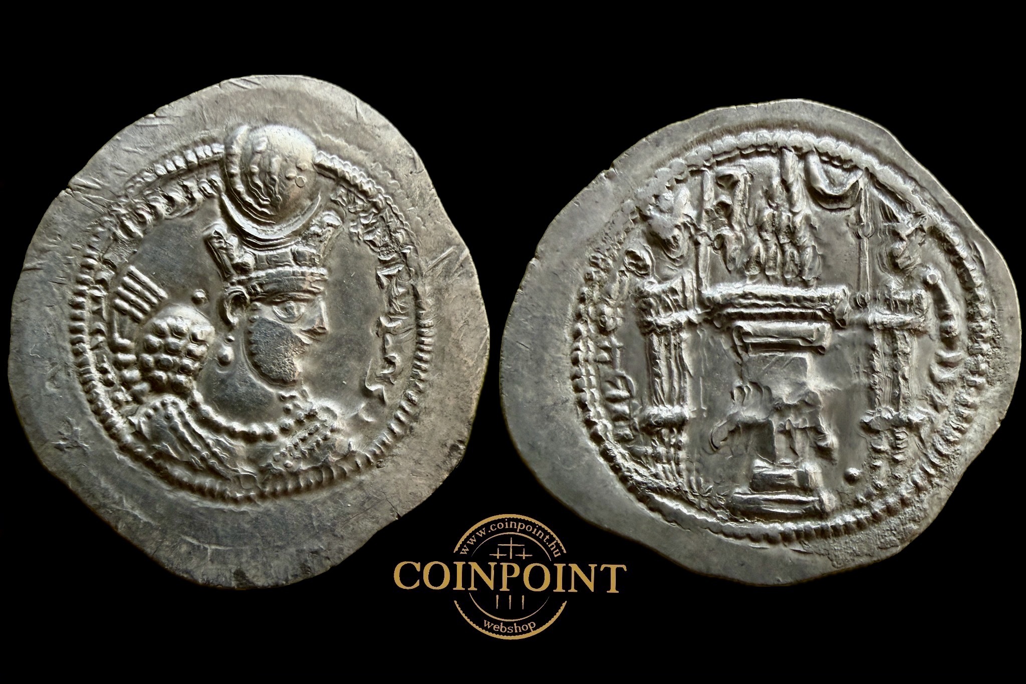 Szaszanida Királyság Varhran (420-438) Drachma (Gurgan)
