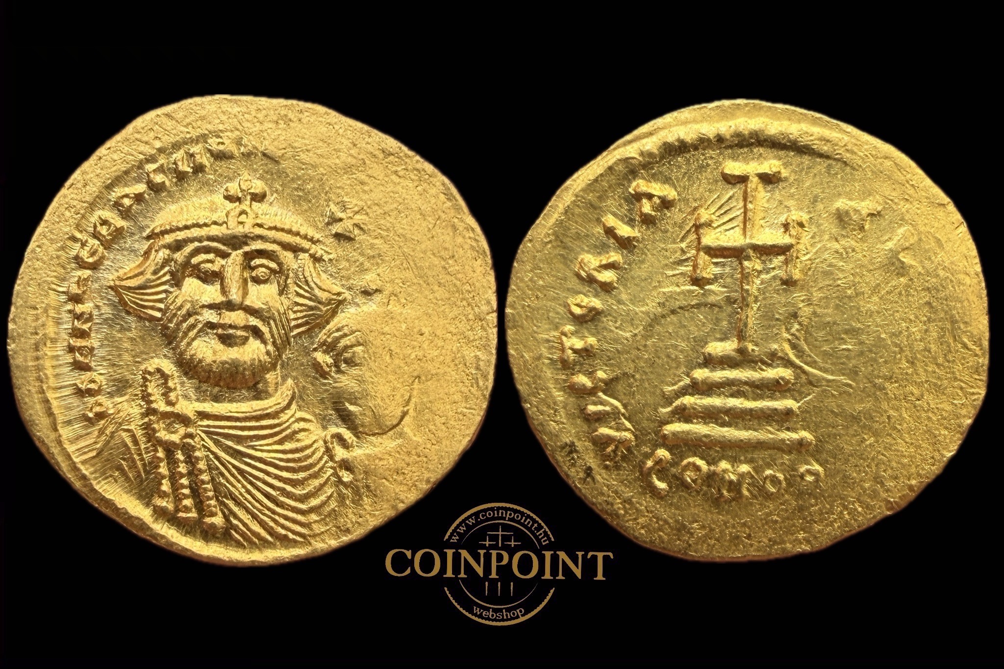 Heraclius és Heraclius Constanine (i.sz.610-641) Solidus Constantinapoly Sear 738
