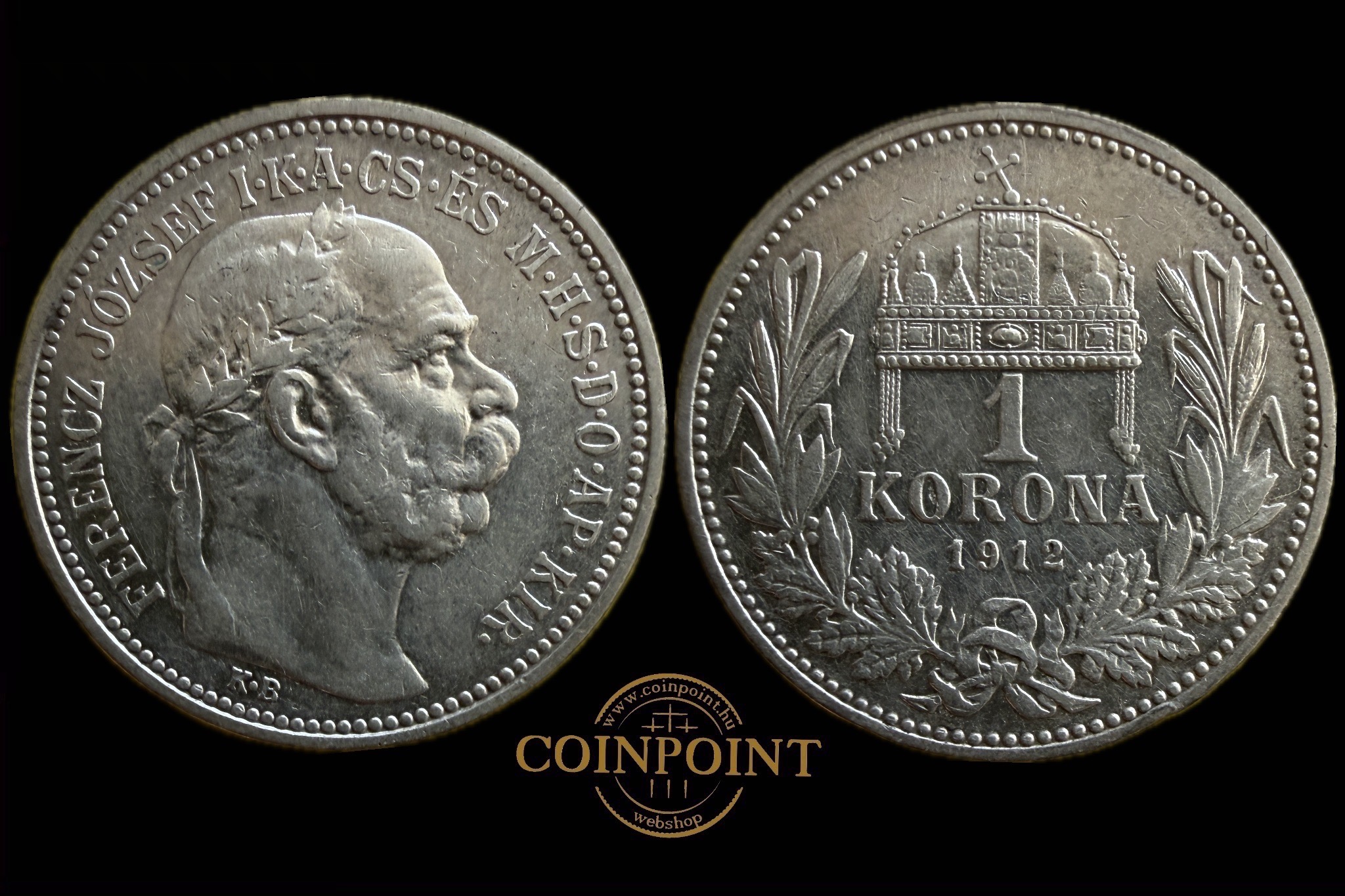 Ferenc József 1 Korona (1912) Adamo K5.1 
