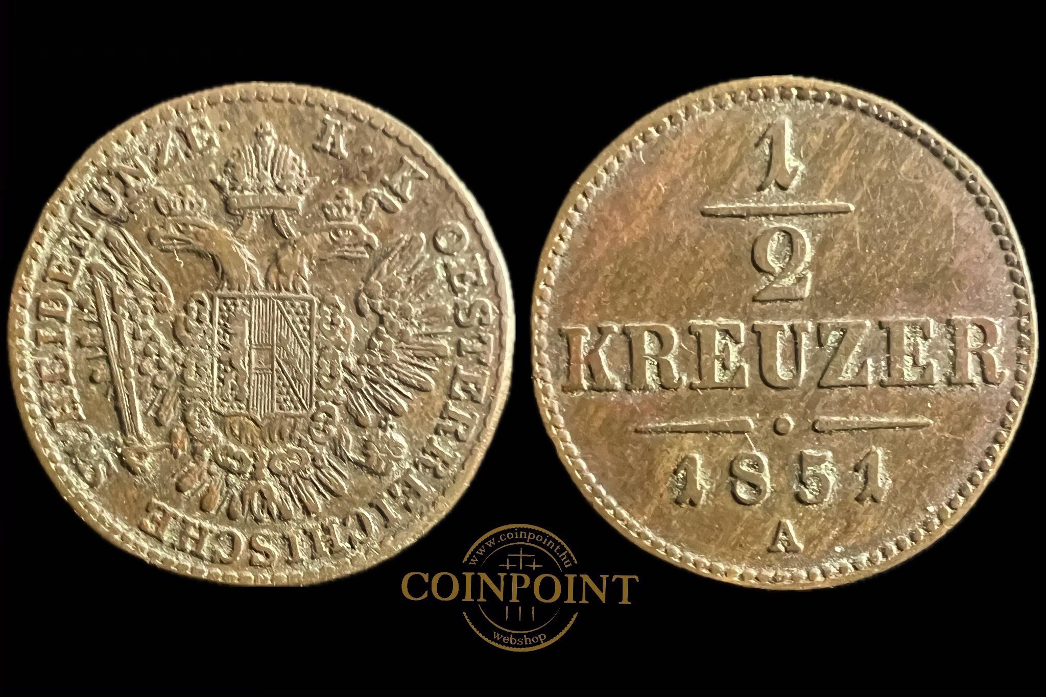 Ferenc József (1851) 1/2 krajcár