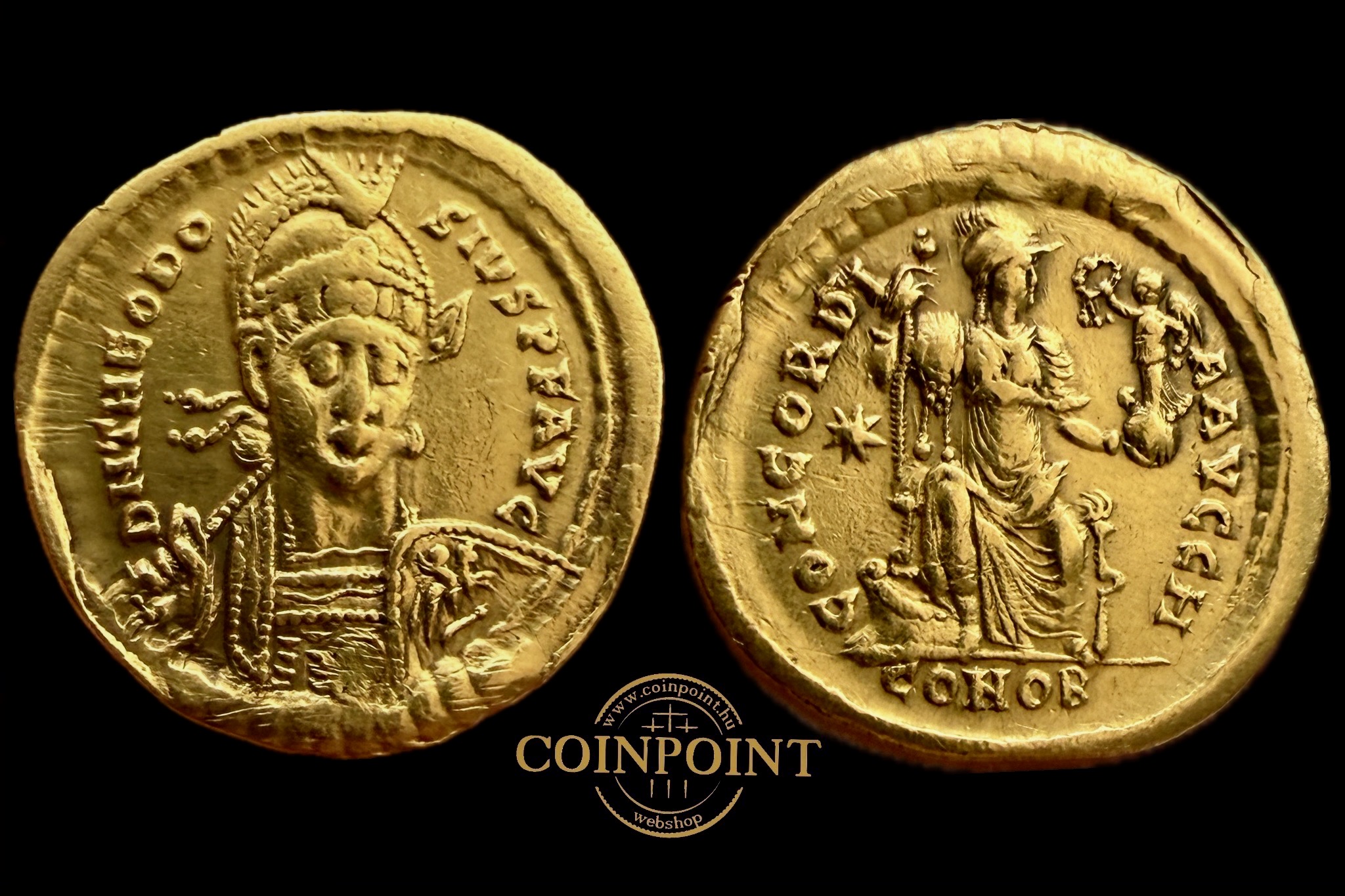 II.Theodosius (460-420) Solidus Konstantinapoly 