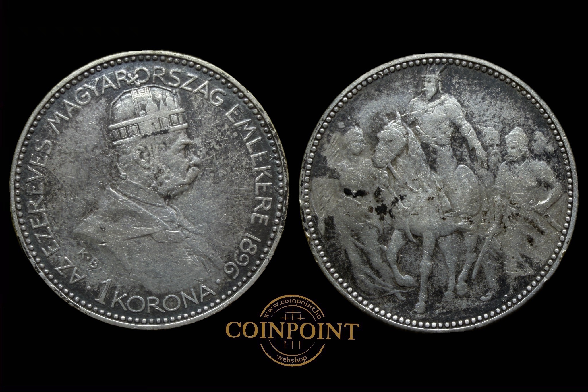 Ferenc József 1 Korona 1896 Millenium