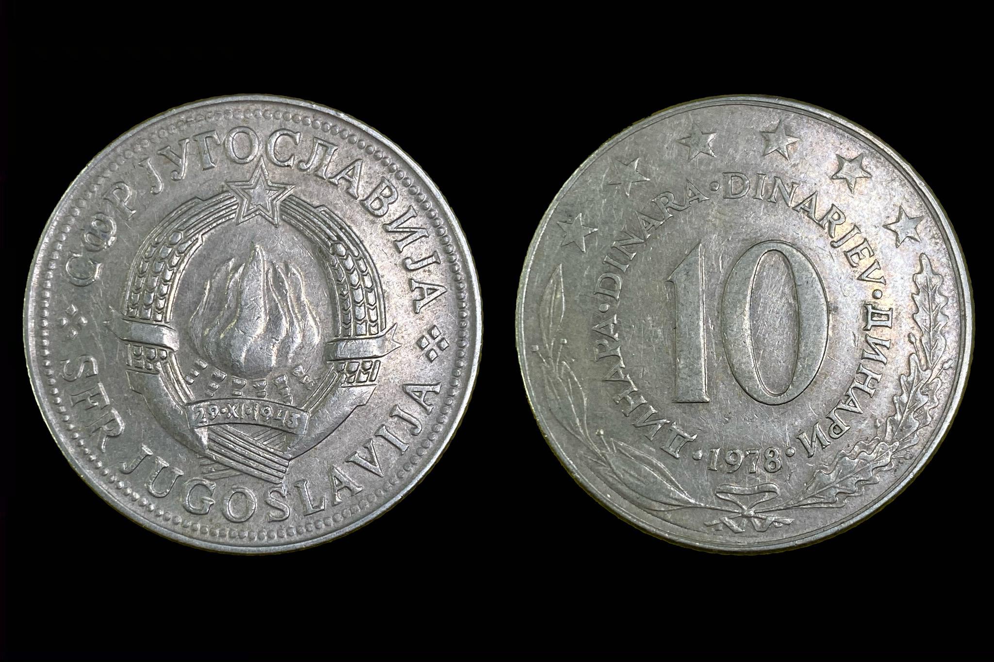 10 Dínár (1978) Jugoszlávia