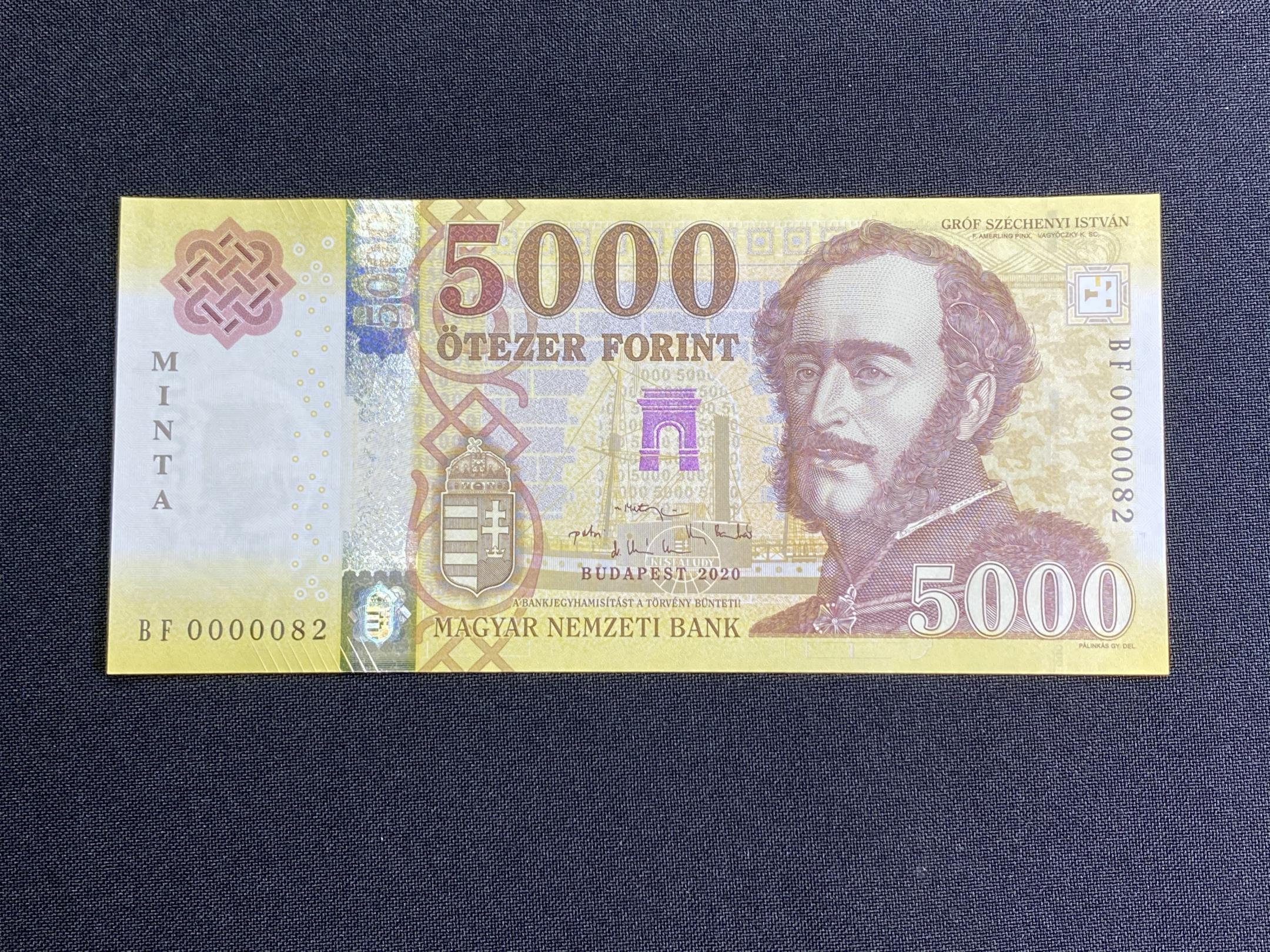 5000 Forint 0082 MINTA UNC (2020)