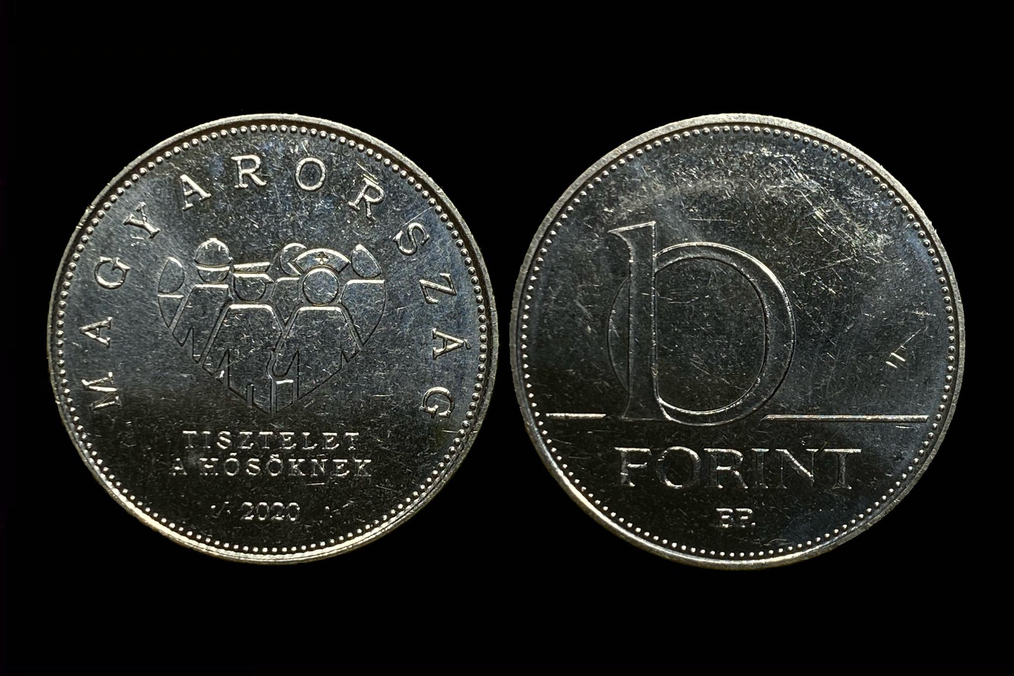 10 forint (2020) Tisztelet a hősöknek FOEM17