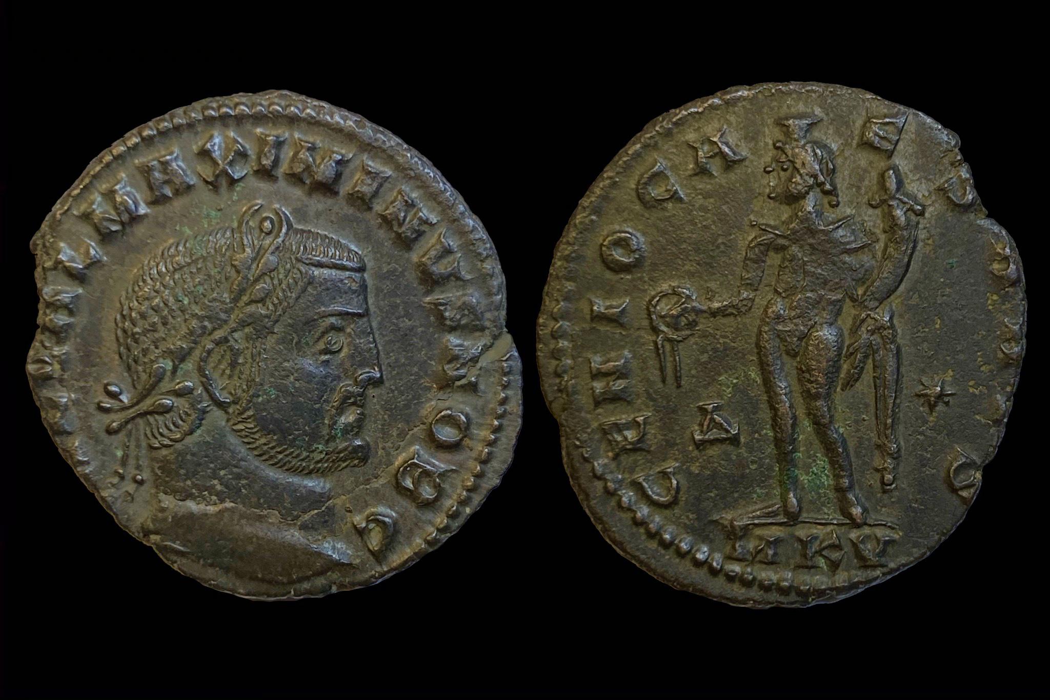 MAXIMINUS II. DAIA (308-309) follis RIC 43