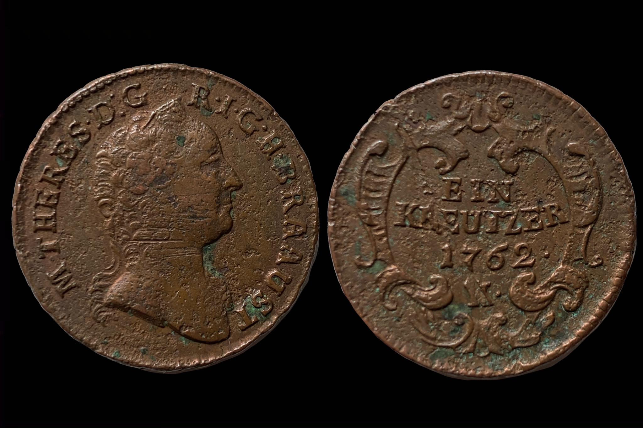 Maria Theresia   ia 1 kreutzer (1762)K 