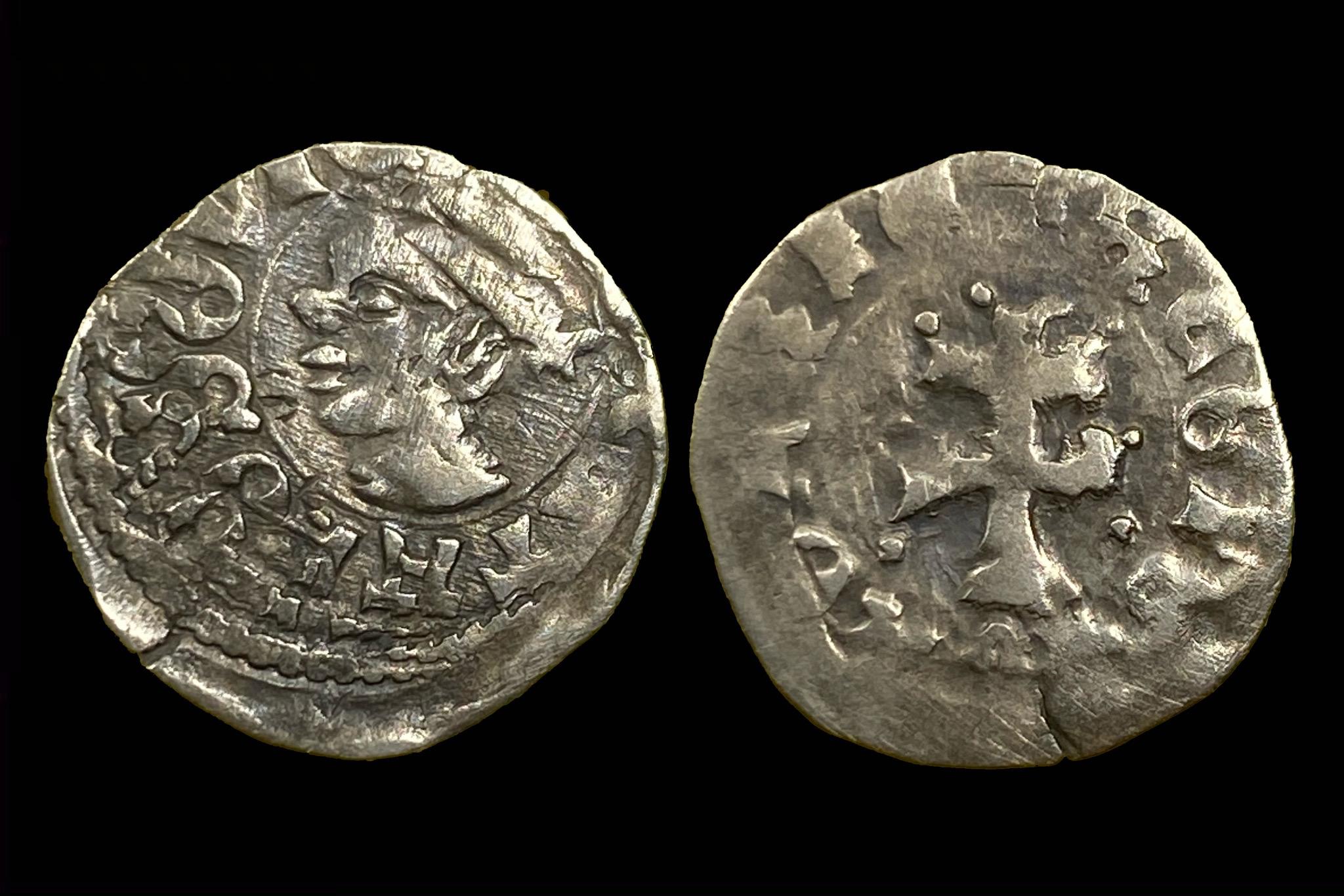 I. Lajos dénár Éh-432 (veretkettőződés)