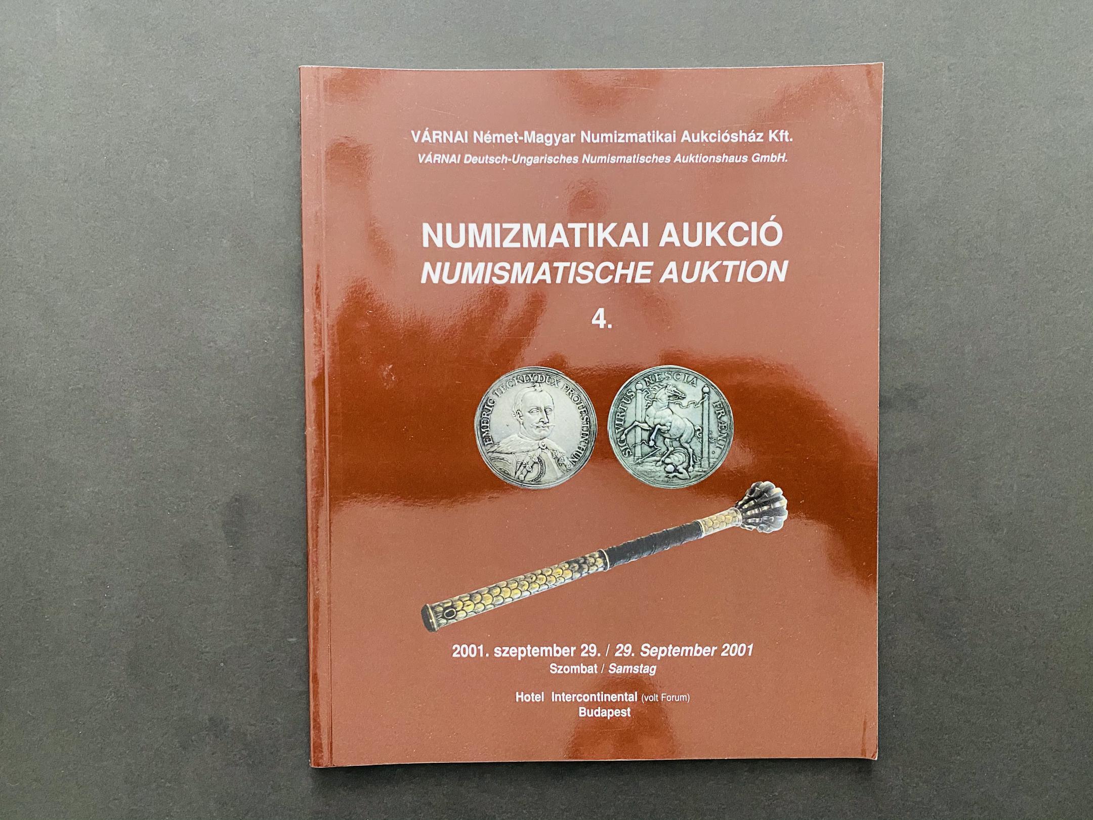 Numizmatikai aukció 4. 2001.	45 oldal
