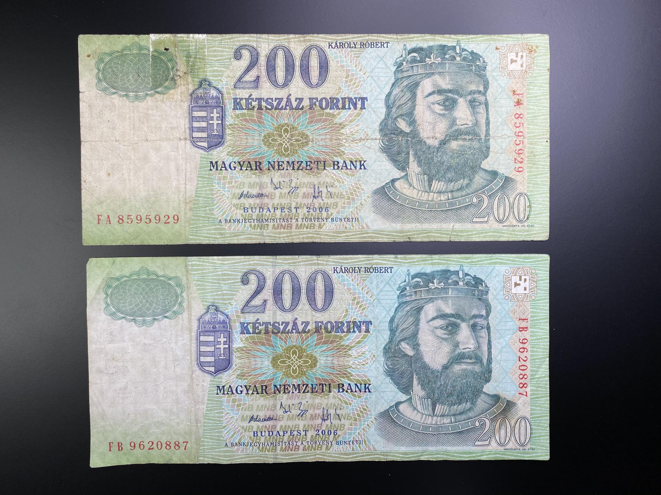 200 Forint (2006 FA,FB) VG 2db Adamo F53F