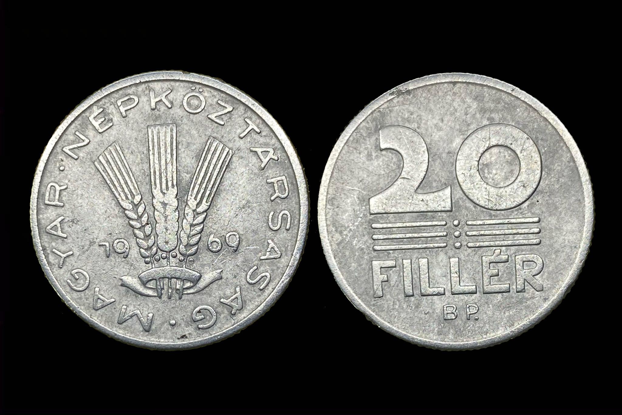 20 fillér (1969) Adamo F4.2 