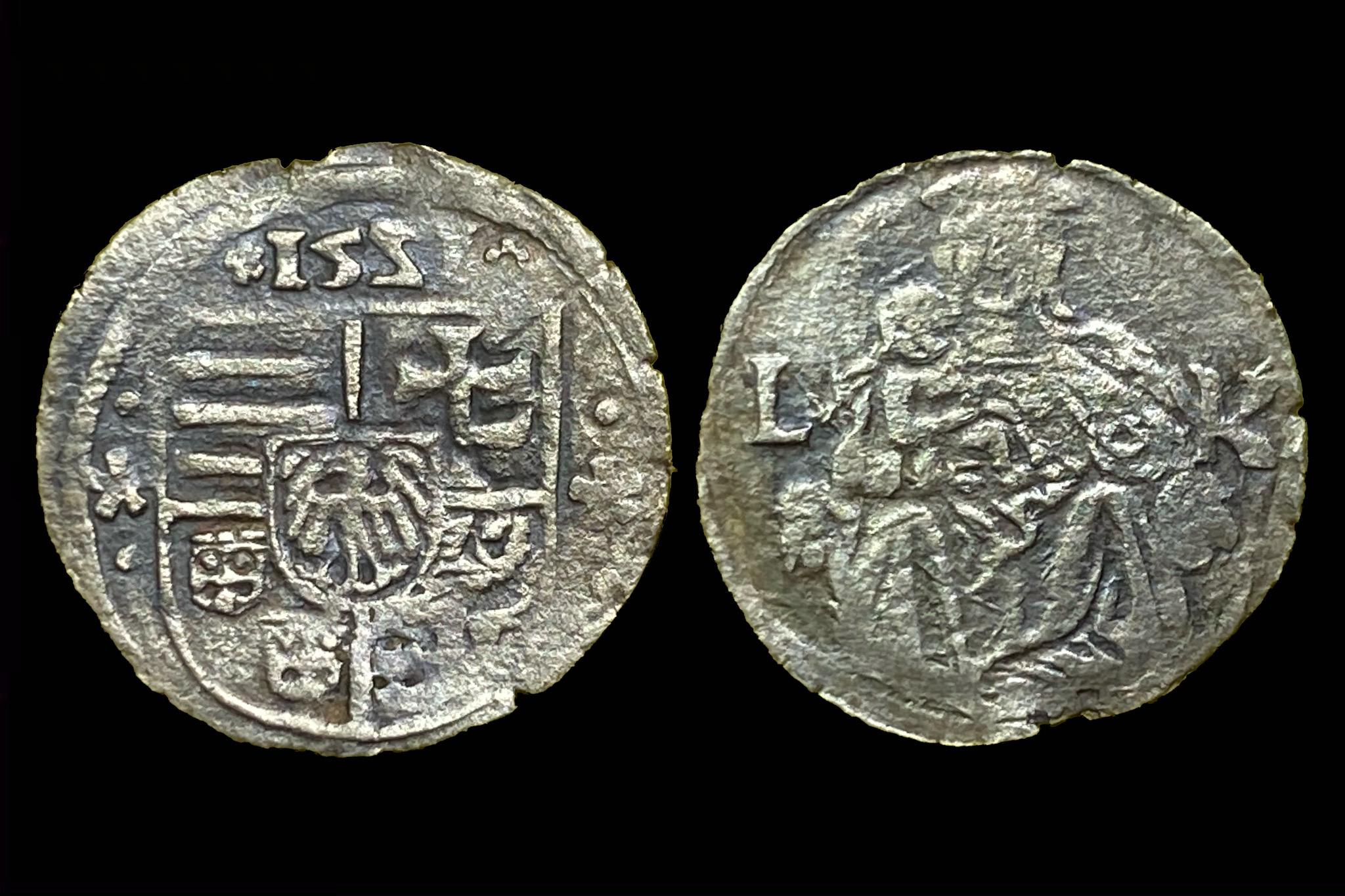 II. Louis denar Éh-675/e (fordított 2-es)