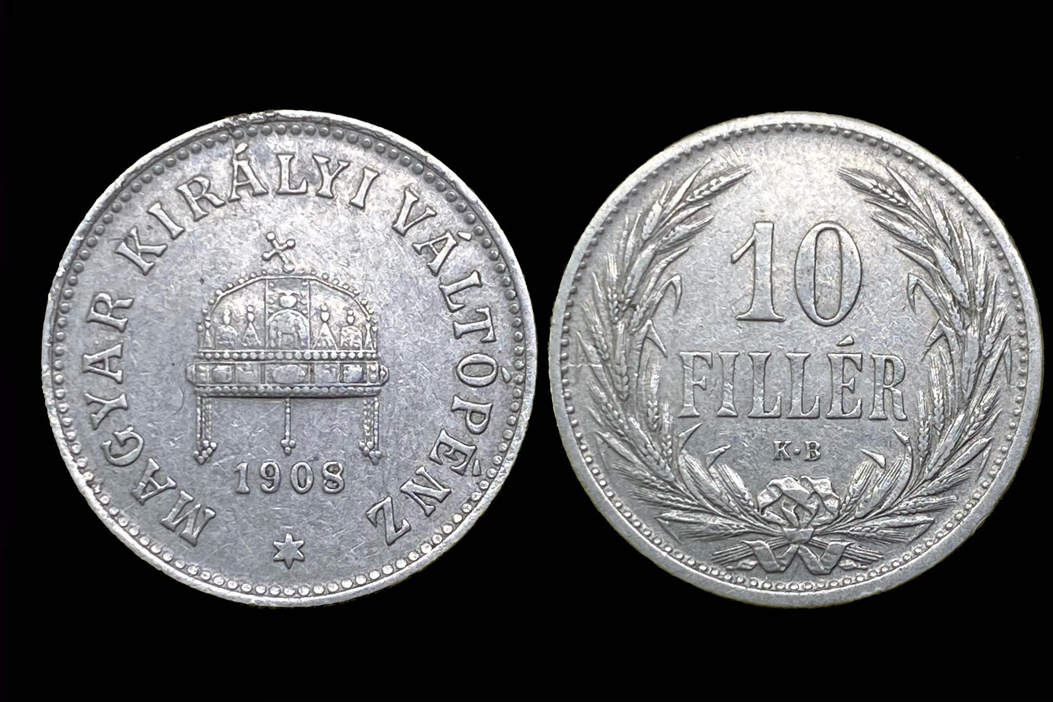 (1908) 10 fillér Adamo K3