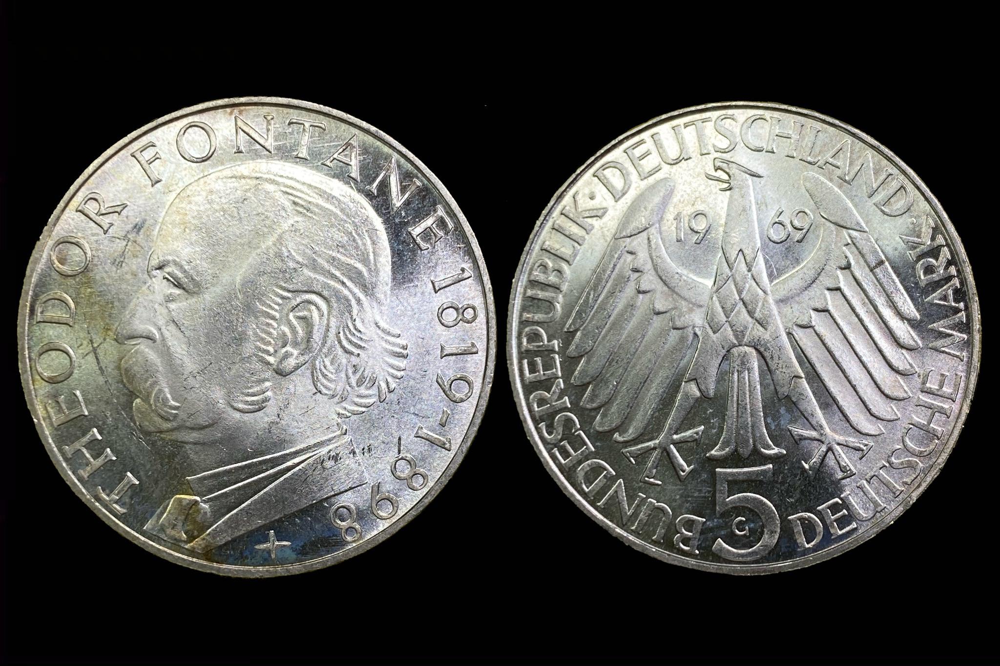 5 Márka (1969)G Németország Schön 122