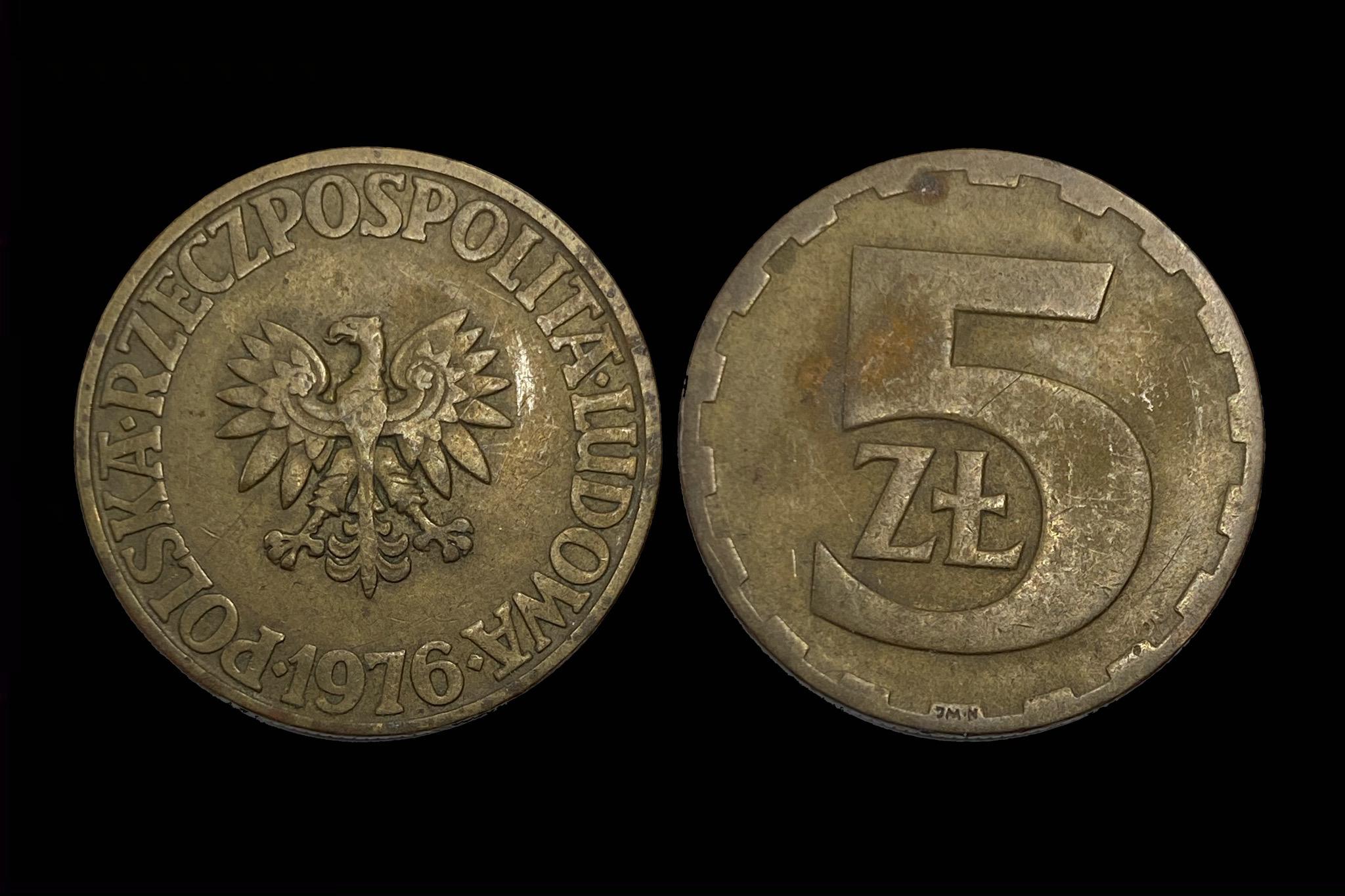 Lengyel 5 Zloty (1976) Schön D145