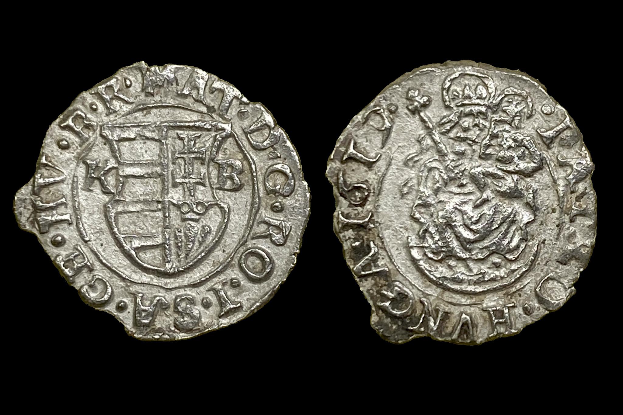 II. Mátyás dénár (1619) K-B Éh-870