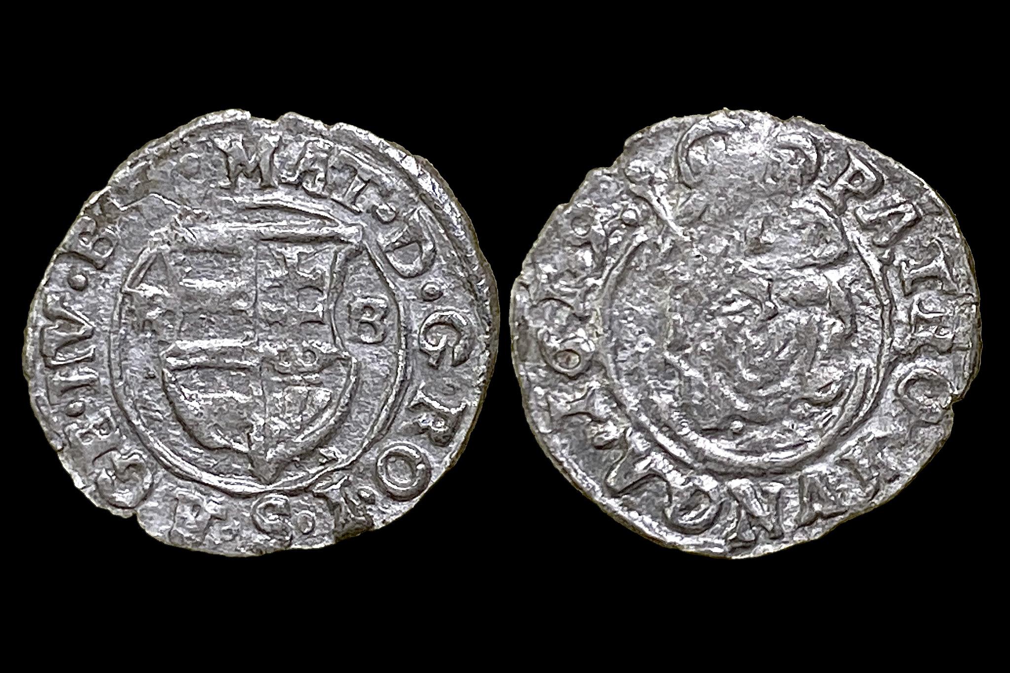 II. Mátyás dénár (1619) K-B Éh-870 