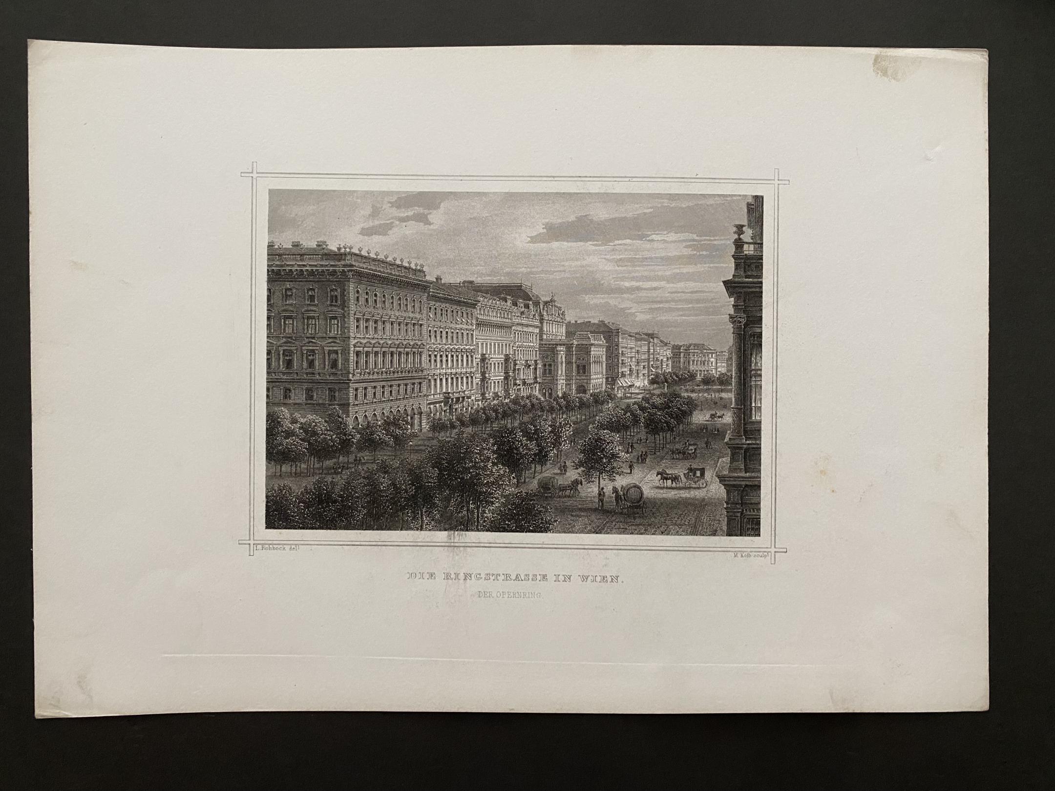 Az Osztrák-Magyar Monarchia Kiadja: Neuland Károly müv.intézete Frankfurtban 1892. Die Ringstrasse in Wien Der Opernring 