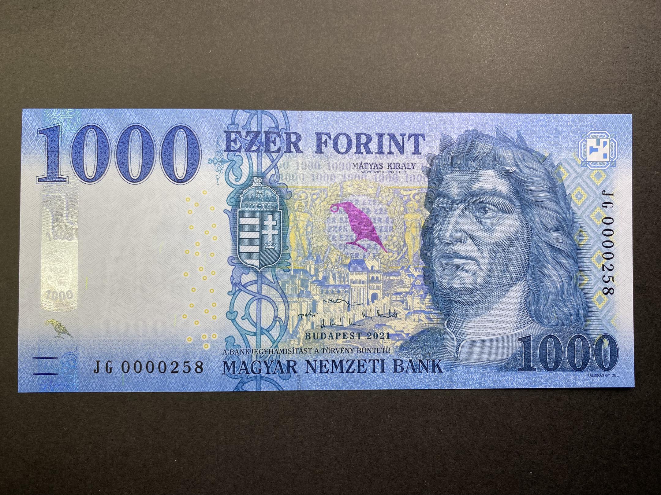 1000 Forint (2021) JG 00258 UNC 