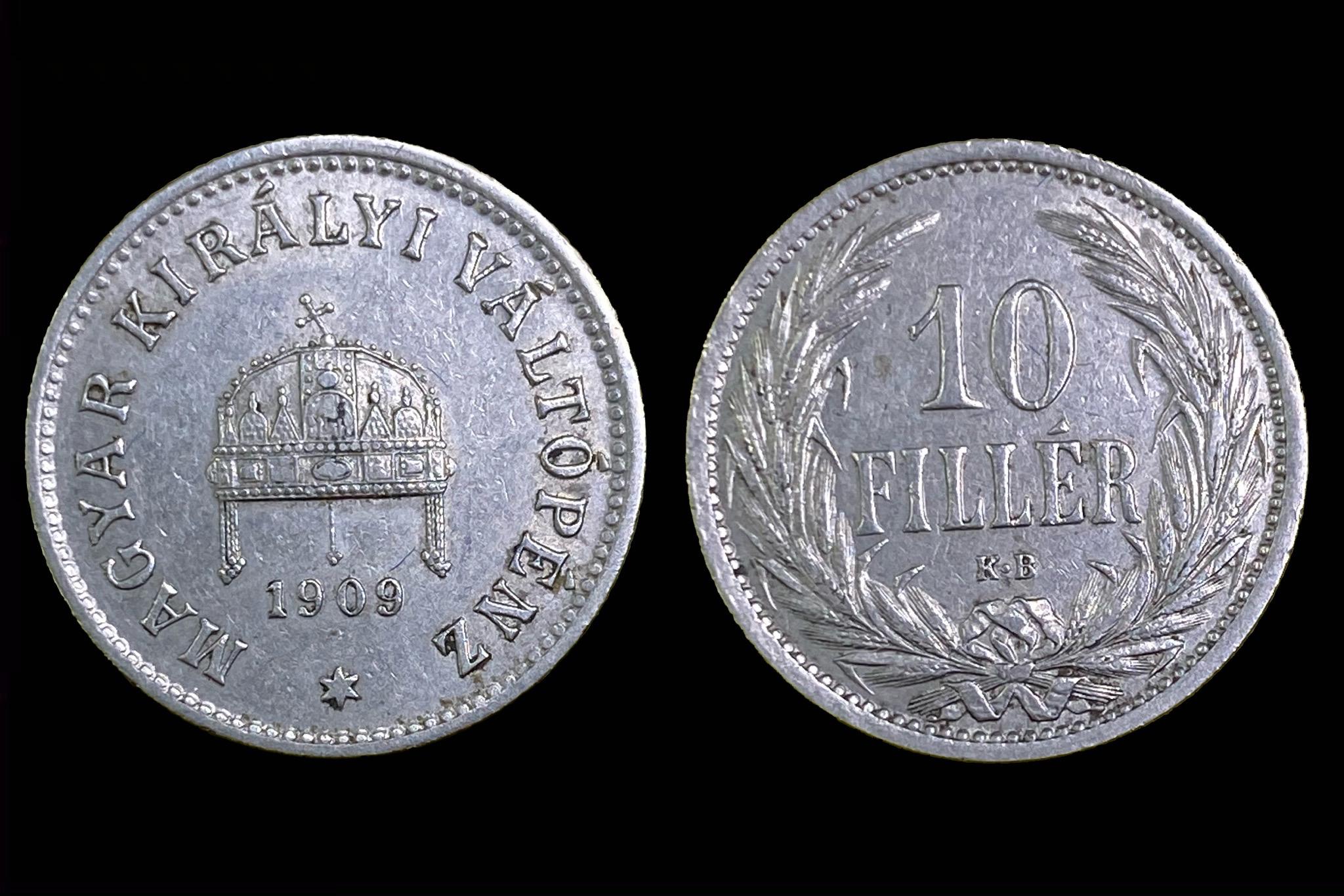 (1909) 10 fillér Adamo K3